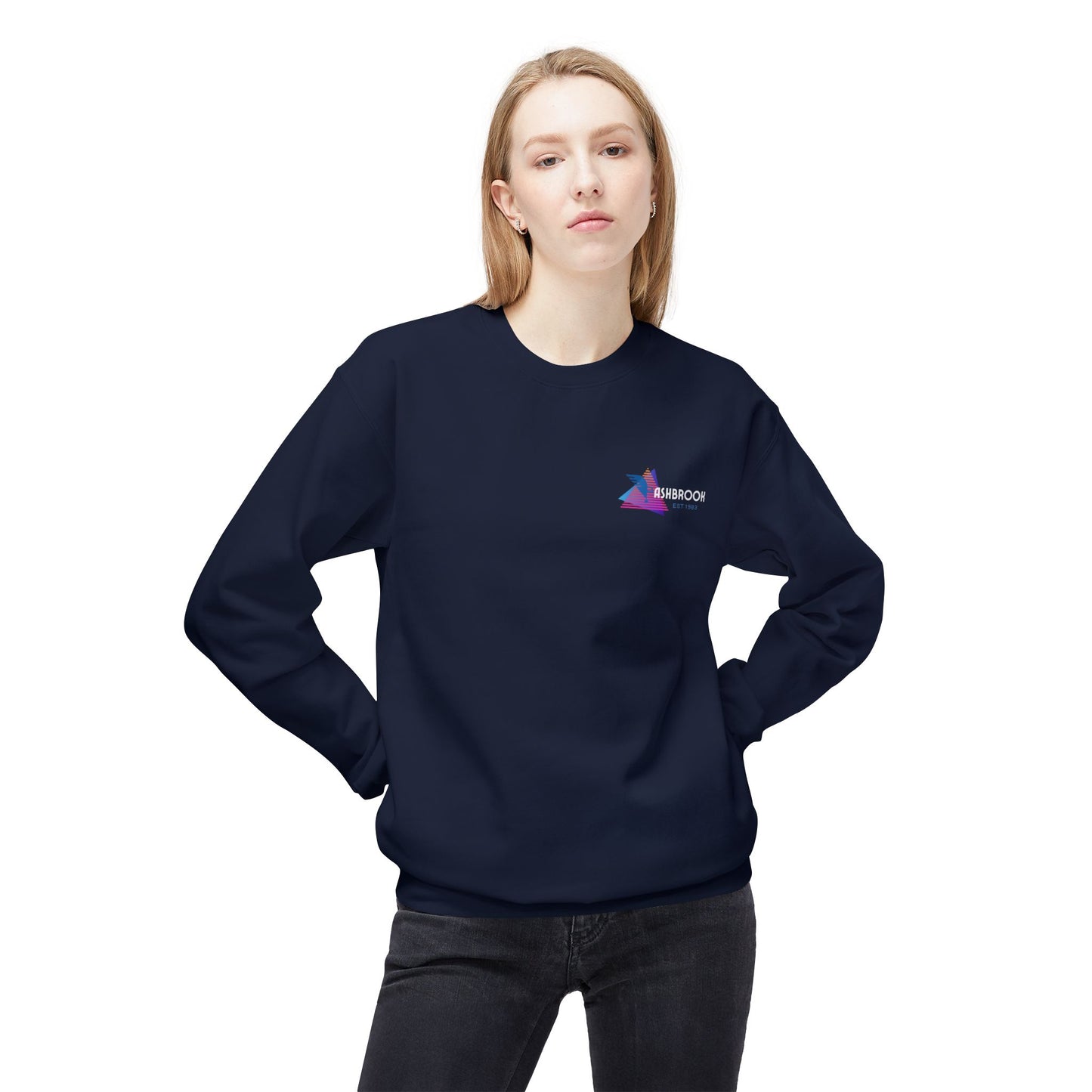 Ashbrook Est. 1983 Pocket Graphic, Casual Crewneck Pullover