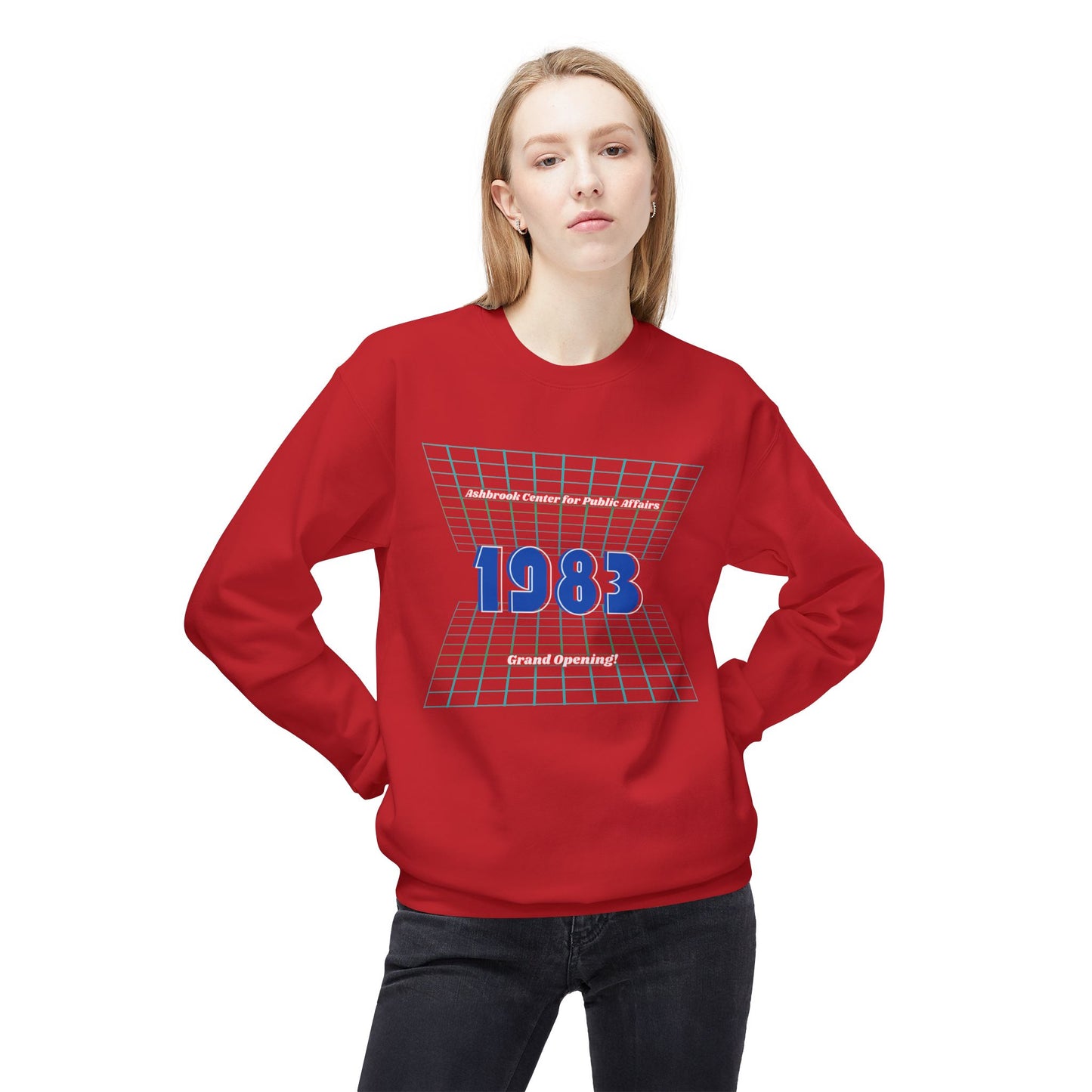 Ashbrook Grand Opening Grid, Casual Crewneck Pullover