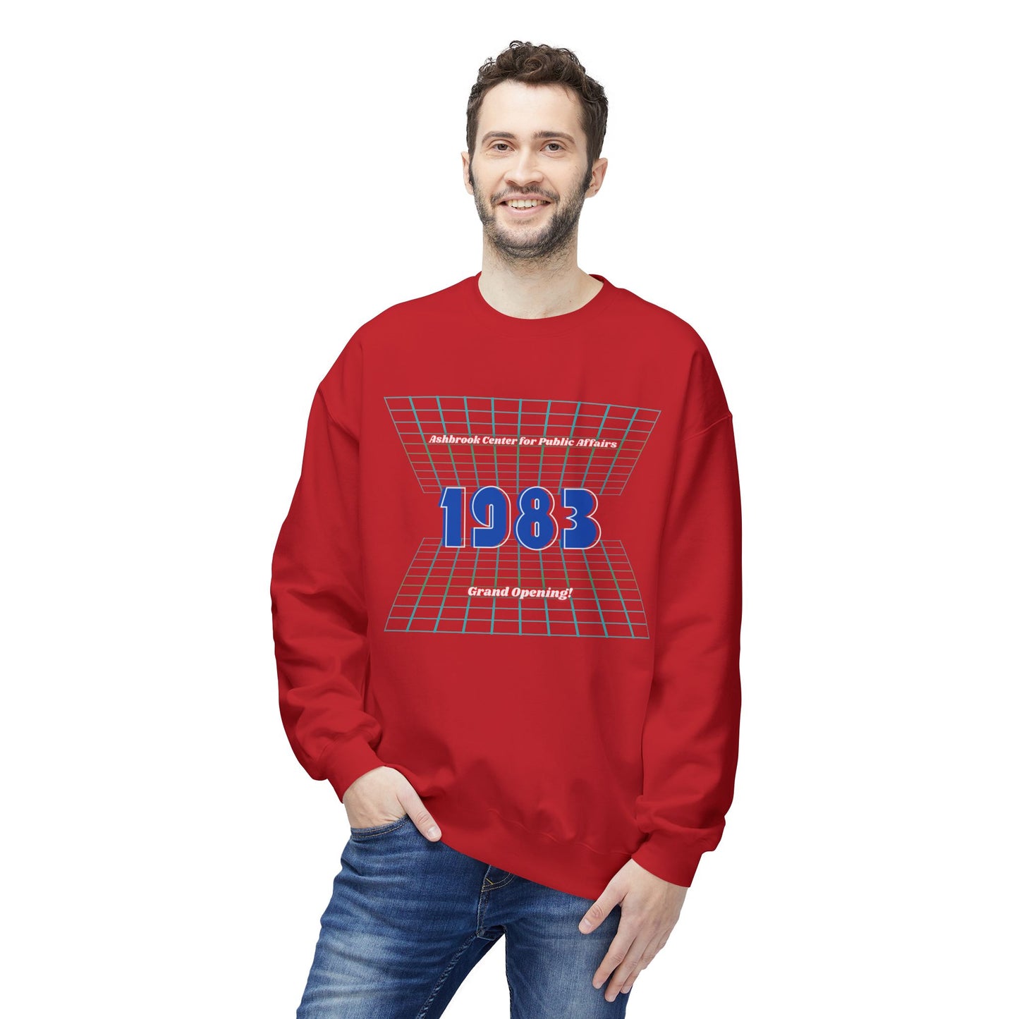 Ashbrook Grand Opening Grid, Casual Crewneck Pullover