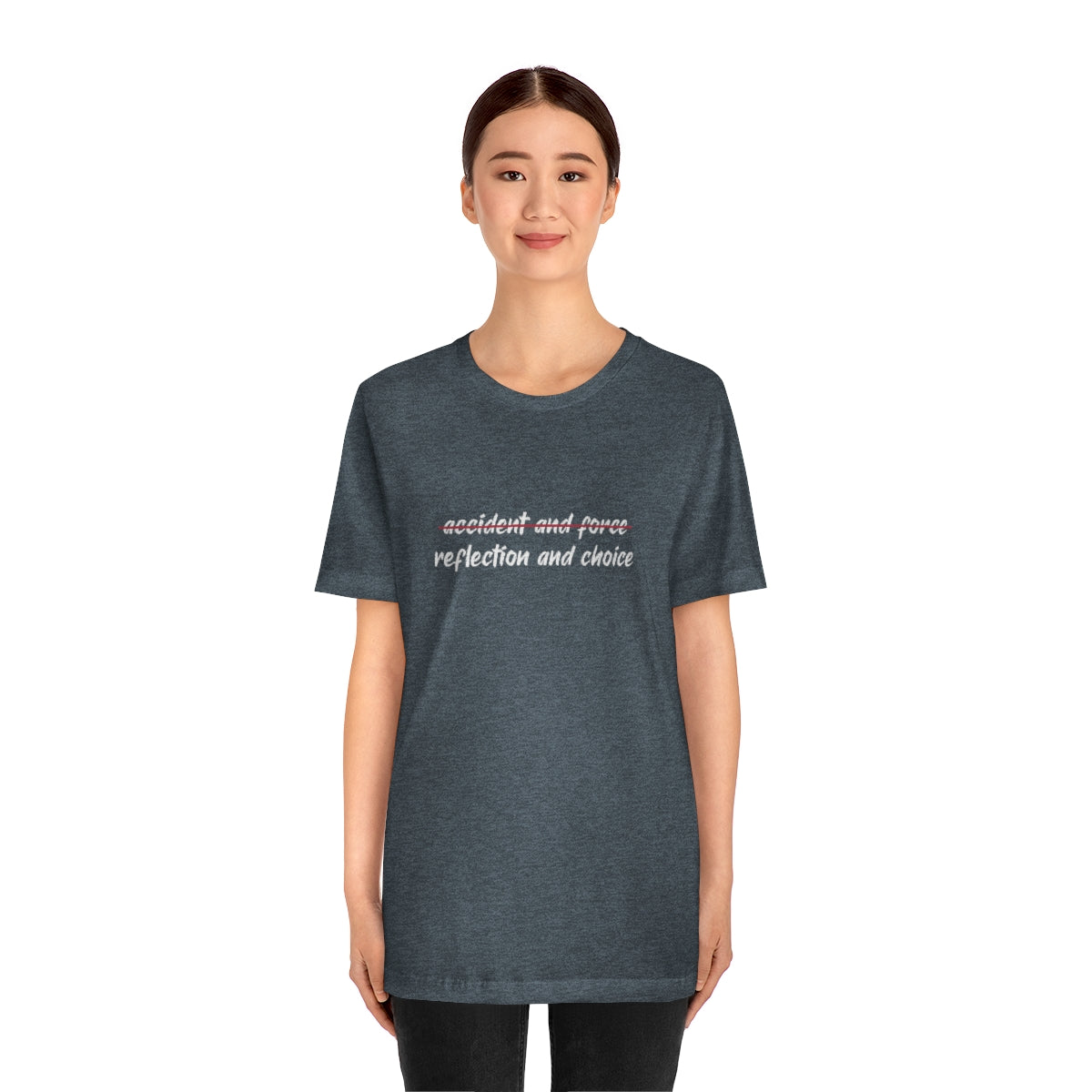 Ashbrook Reflection and Choice Unisex Jersey Short Sleeve Tee