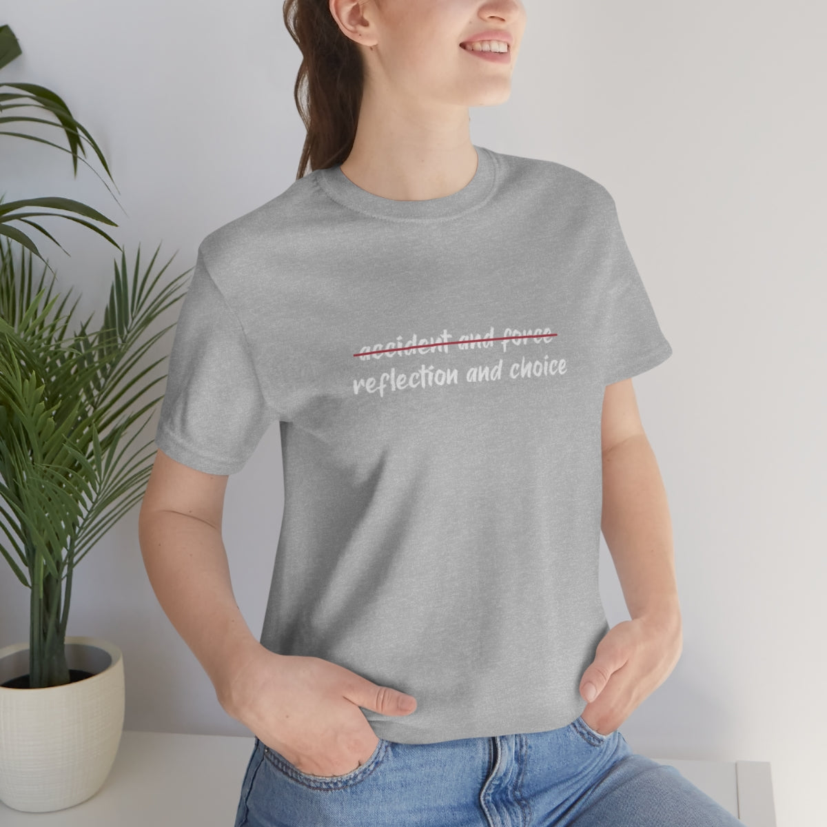 Ashbrook Reflection and Choice Unisex Jersey Short Sleeve Tee