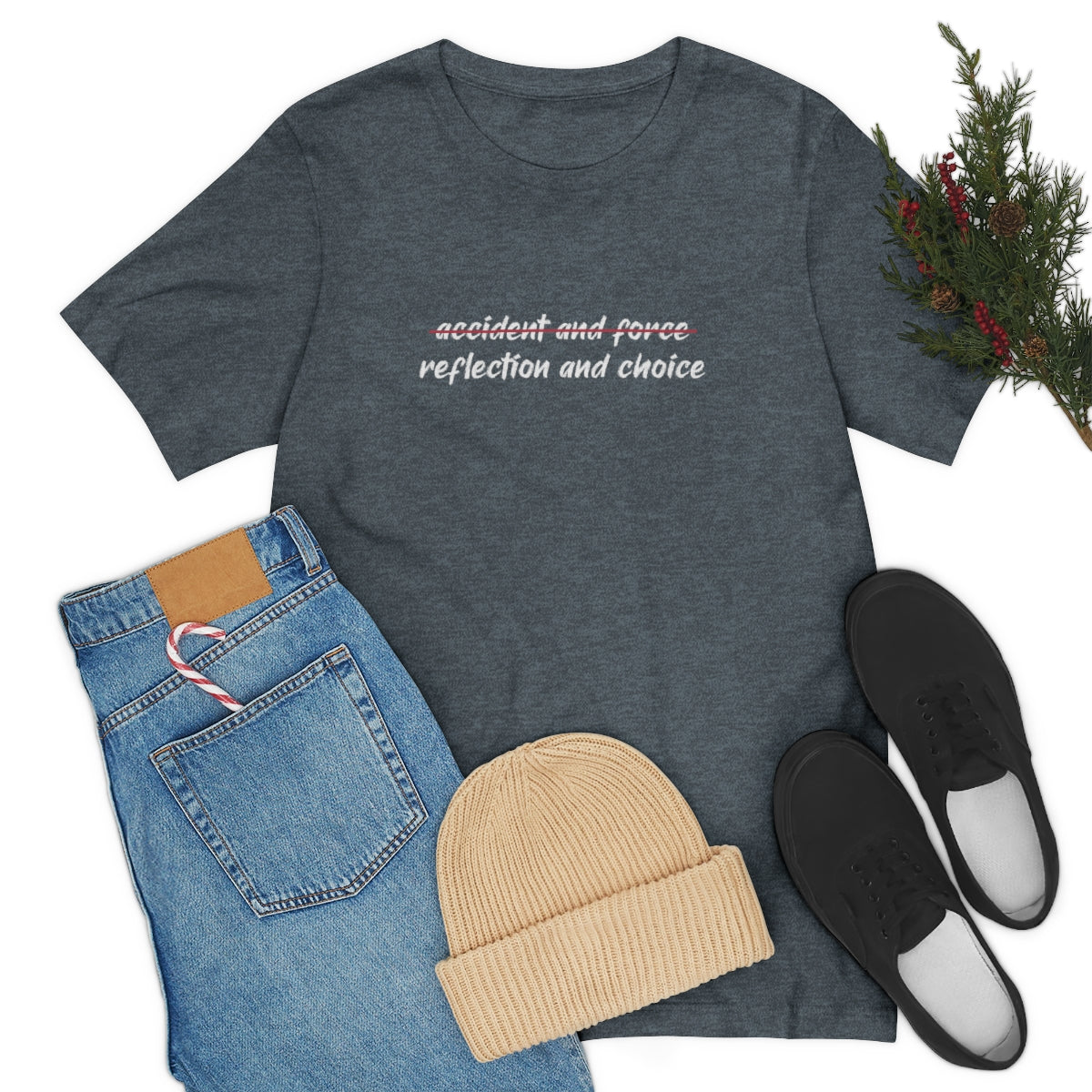 Ashbrook Reflection and Choice Unisex Jersey Short Sleeve Tee