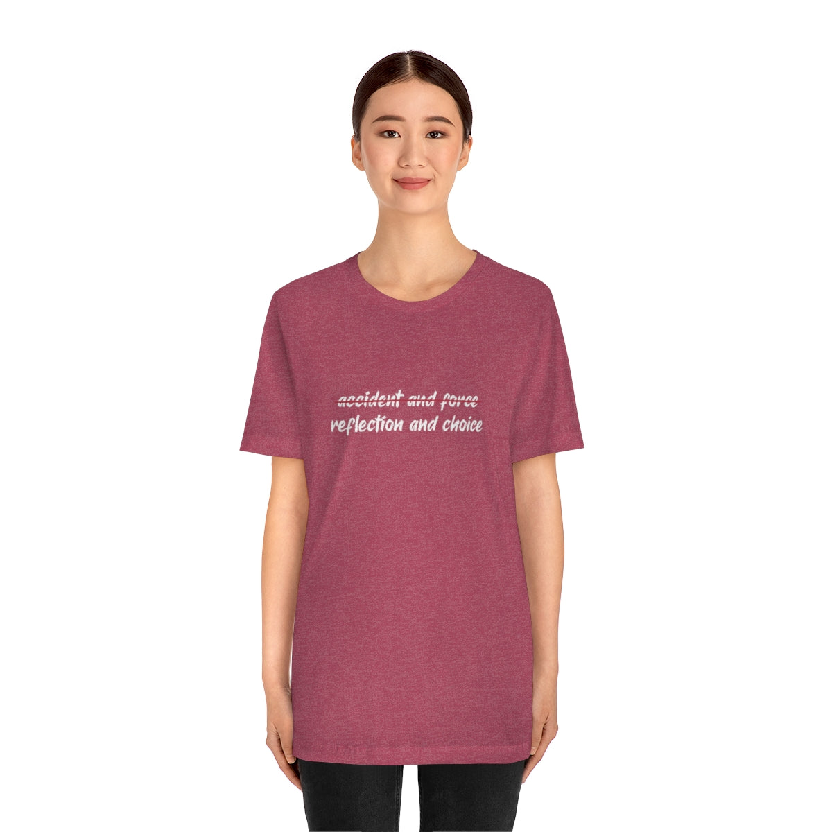 Ashbrook Reflection and Choice Unisex Jersey Short Sleeve Tee