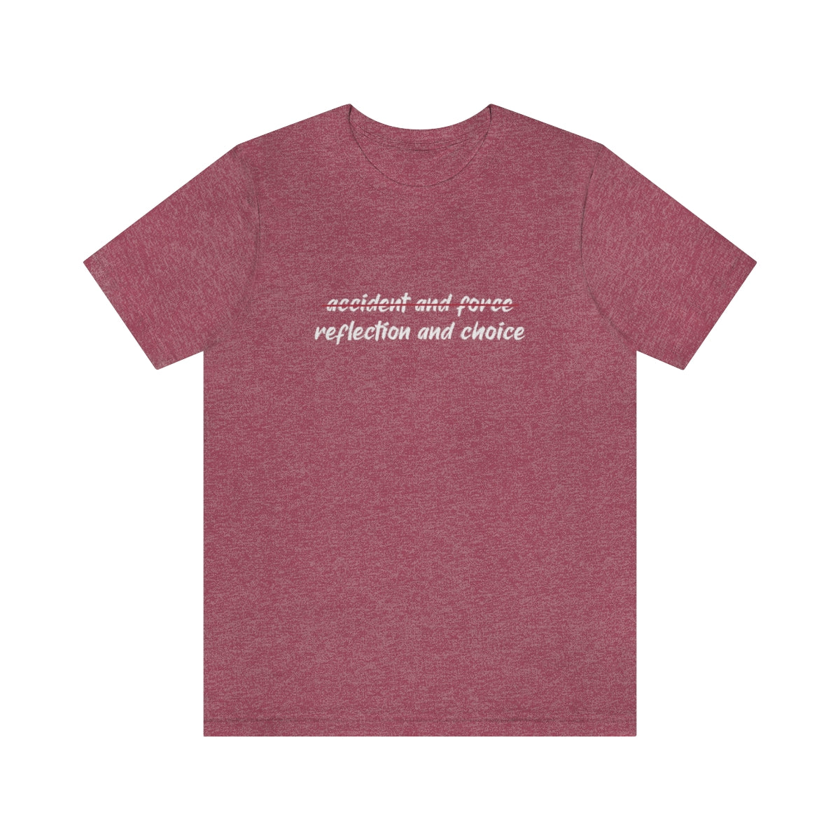Ashbrook Reflection and Choice Unisex Jersey Short Sleeve Tee