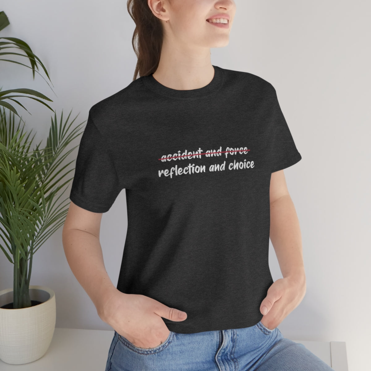 Ashbrook Reflection and Choice Unisex Jersey Short Sleeve Tee