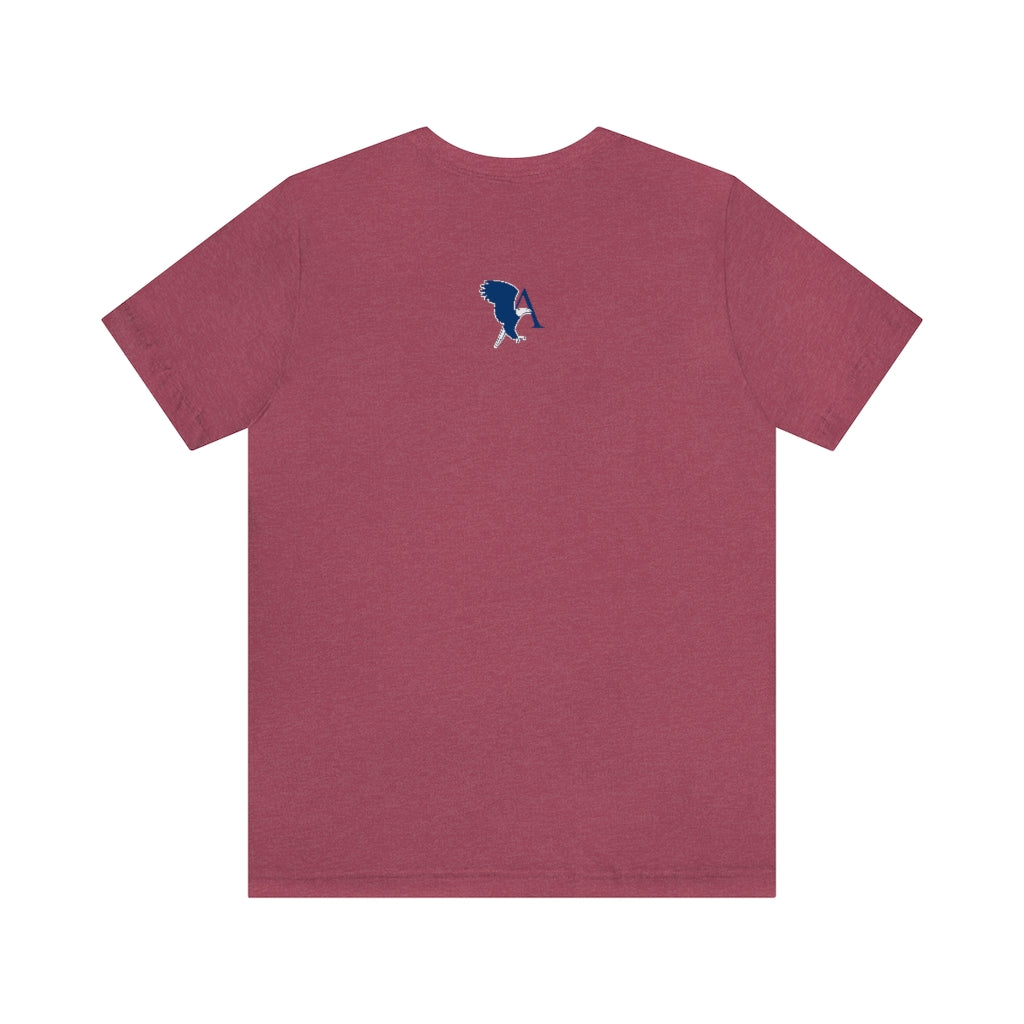 Unisex Jersey Short Sleeve Tee With Eagle A Alumni Logo