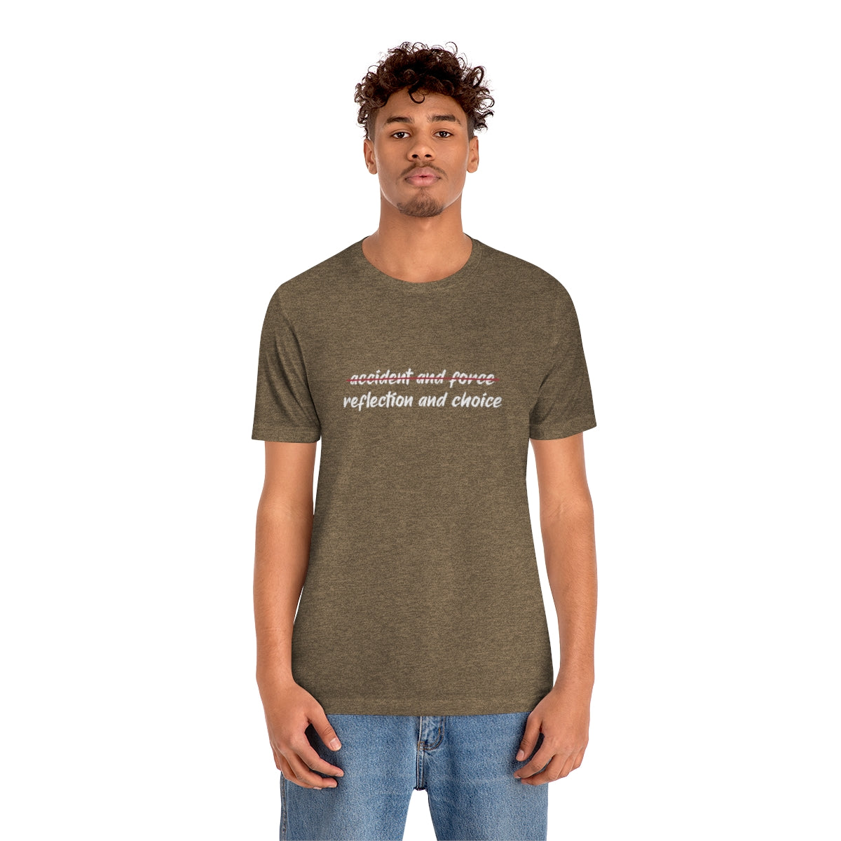 Ashbrook Reflection and Choice Unisex Jersey Short Sleeve Tee