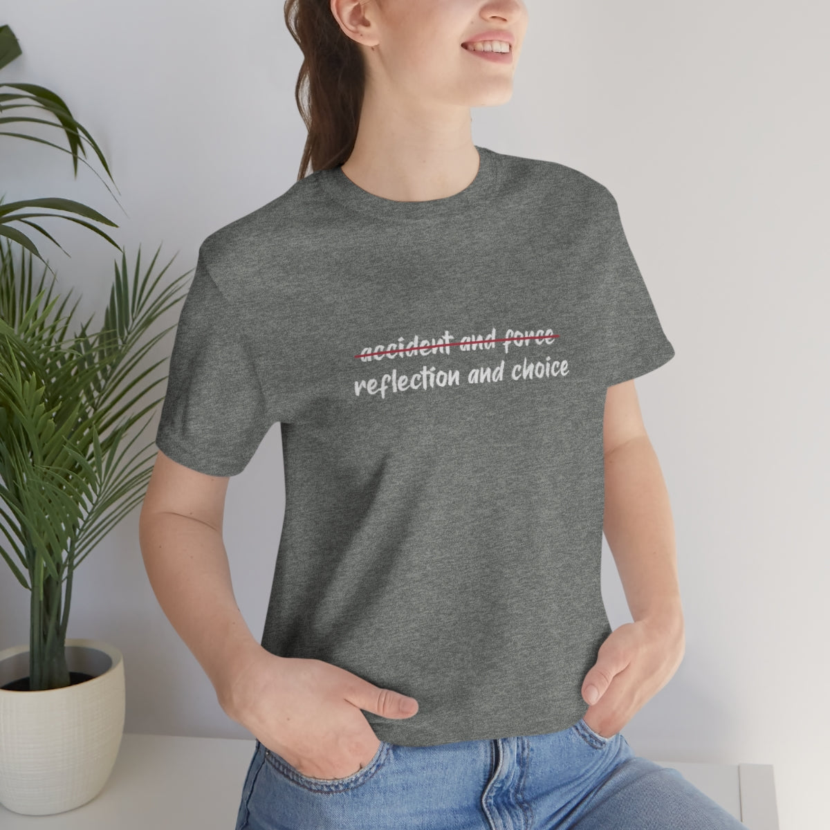 Ashbrook Reflection and Choice Unisex Jersey Short Sleeve Tee