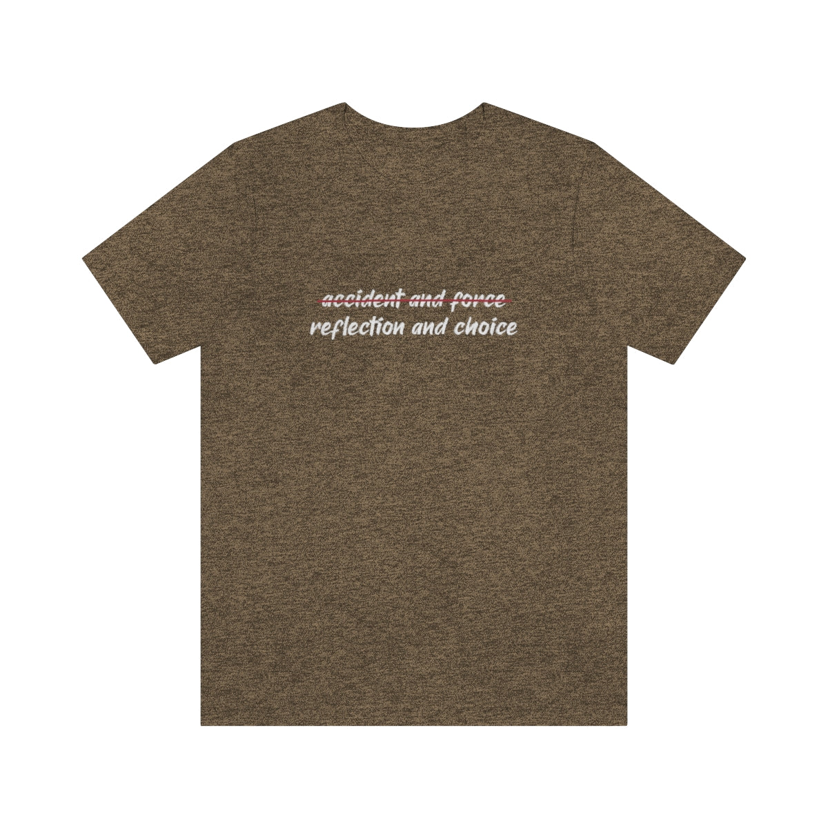 Ashbrook Reflection and Choice Unisex Jersey Short Sleeve Tee