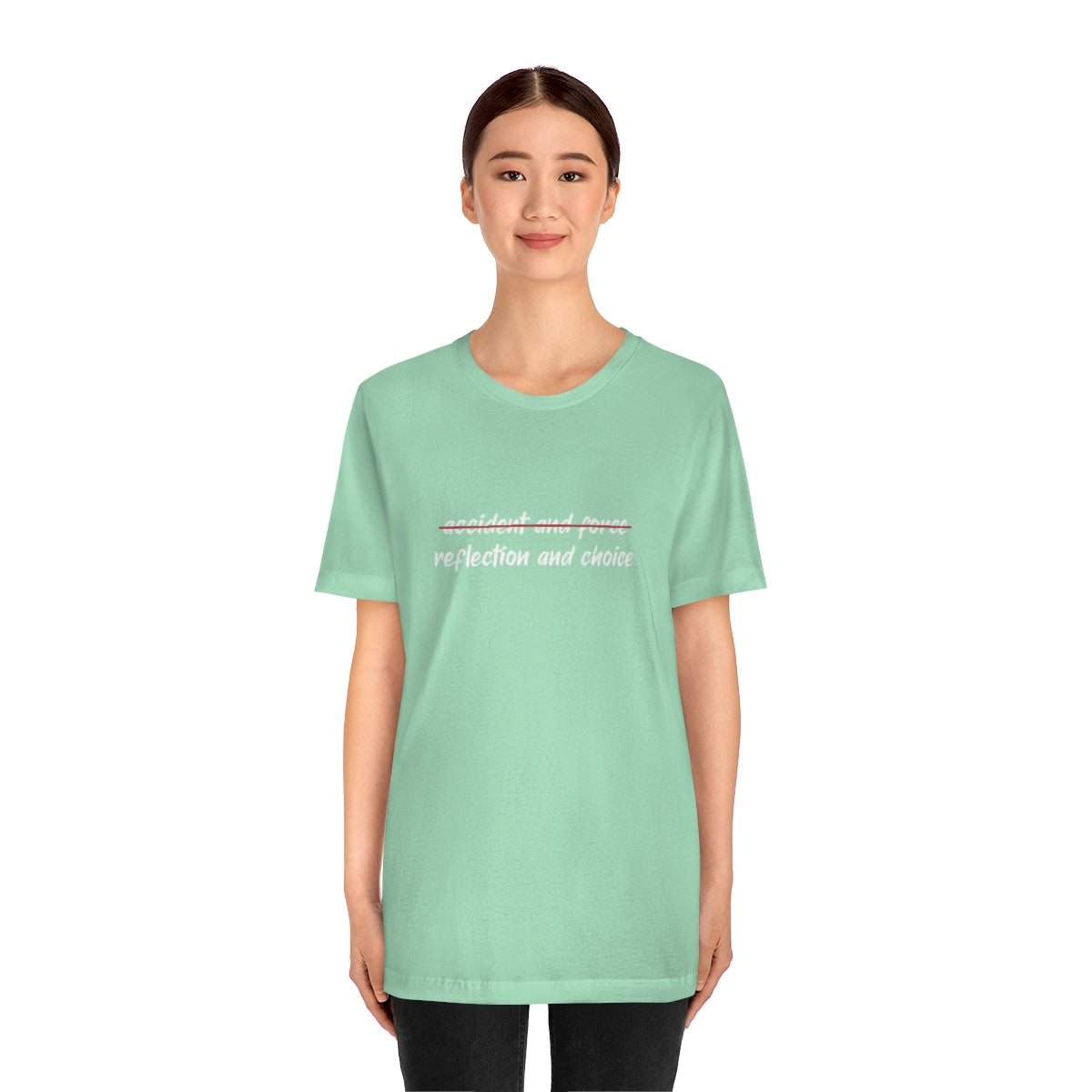 Ashbrook Reflection and Choice Unisex Jersey Short Sleeve Tee