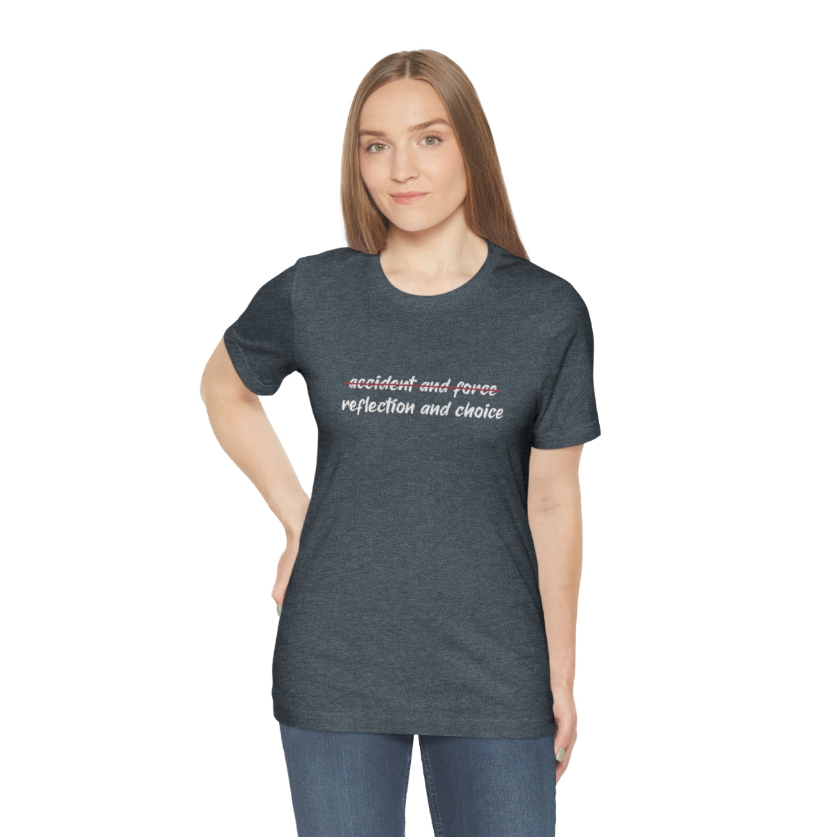 Ashbrook Reflection and Choice Unisex Jersey Short Sleeve Tee