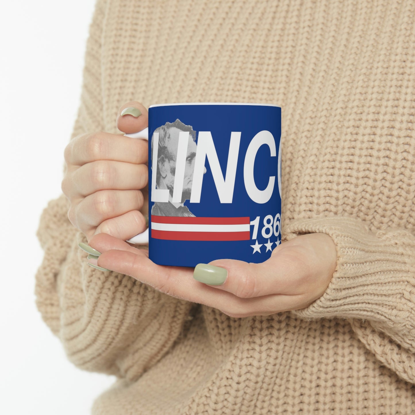 Lincoln 1860 Ceramic Mug 11oz