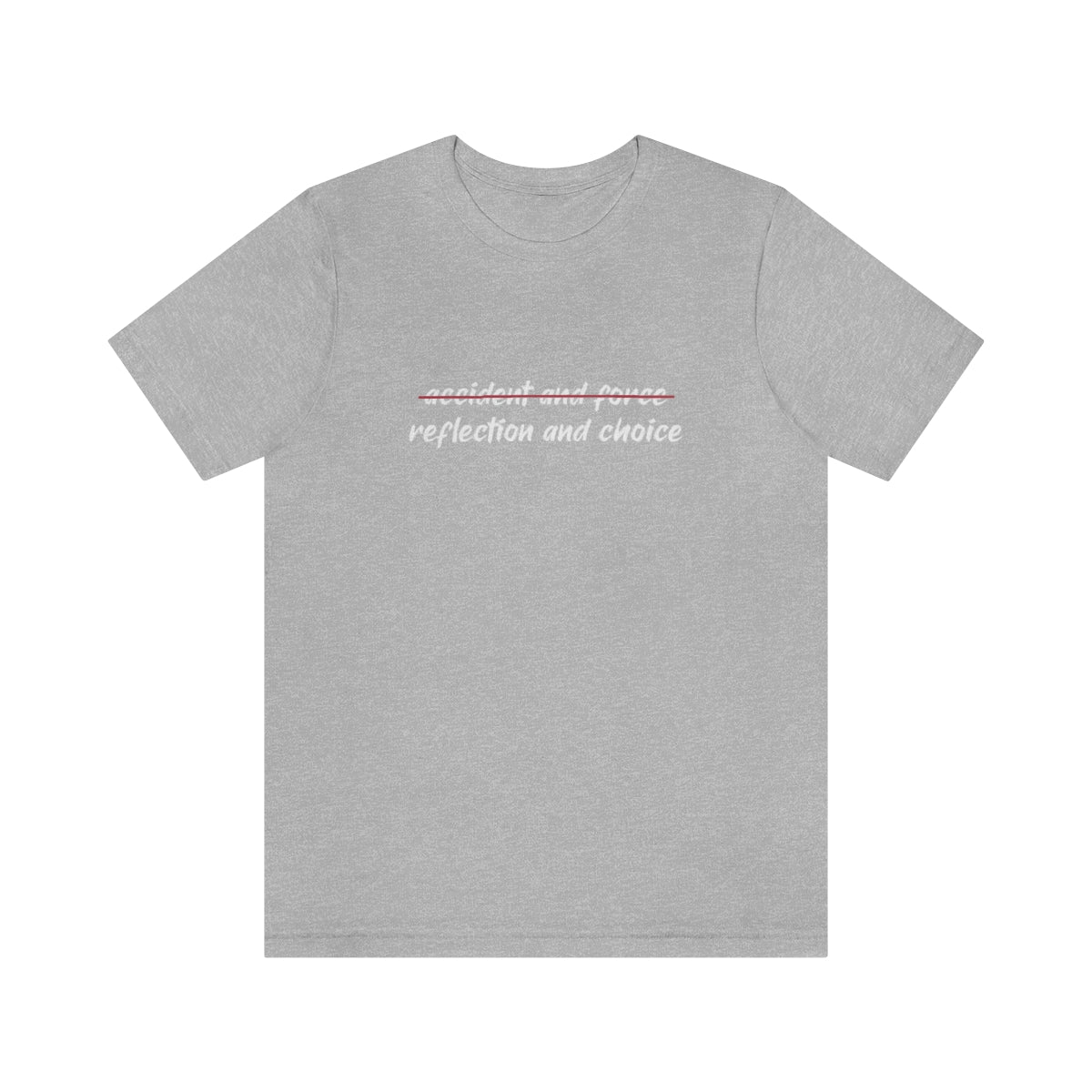 Ashbrook Reflection and Choice Unisex Jersey Short Sleeve Tee