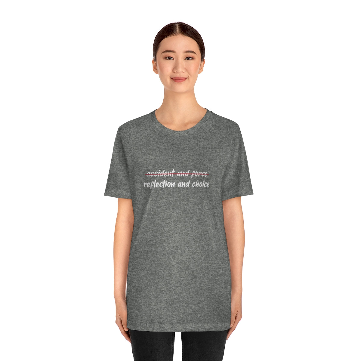 Ashbrook Reflection and Choice Unisex Jersey Short Sleeve Tee