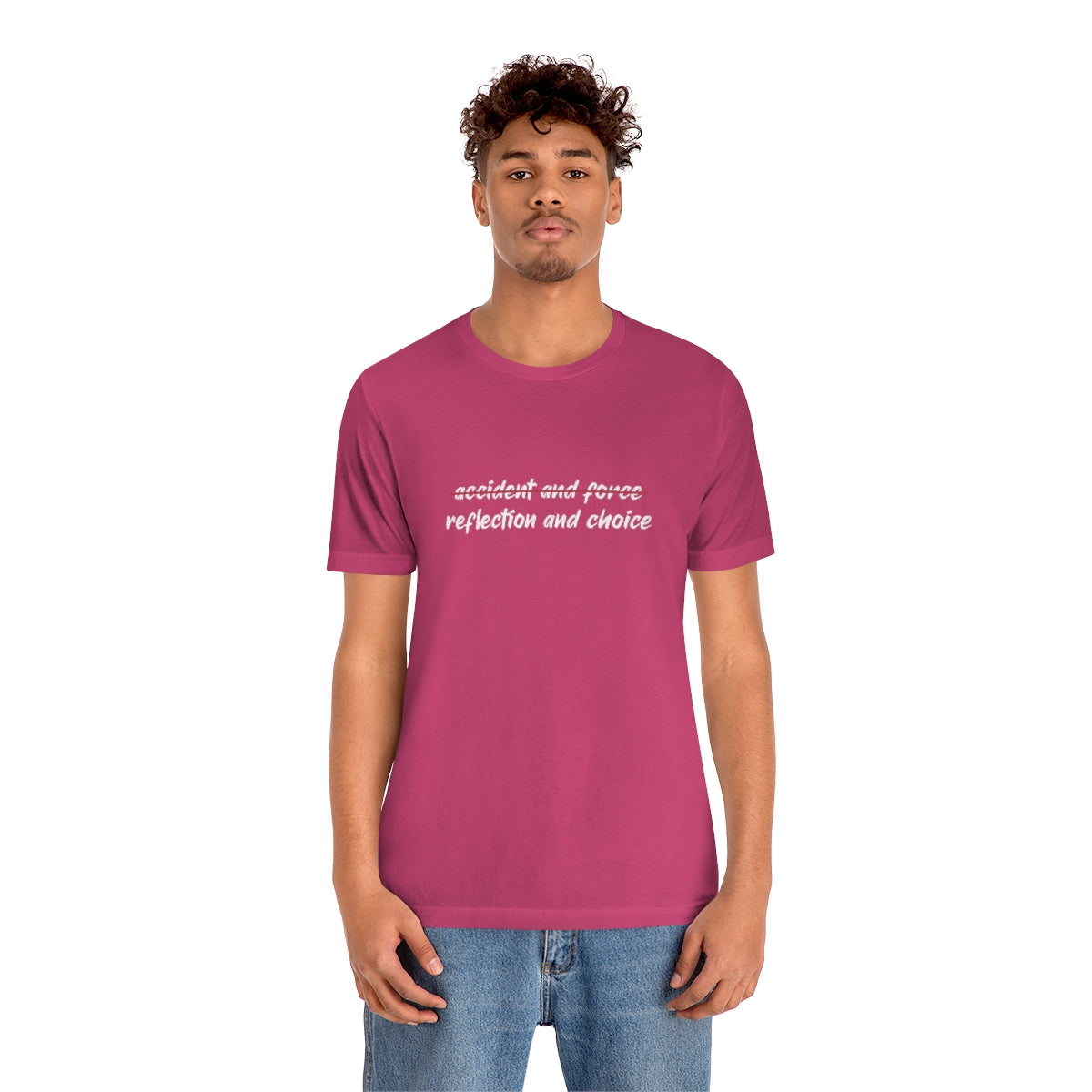 Ashbrook Reflection and Choice Unisex Jersey Short Sleeve Tee