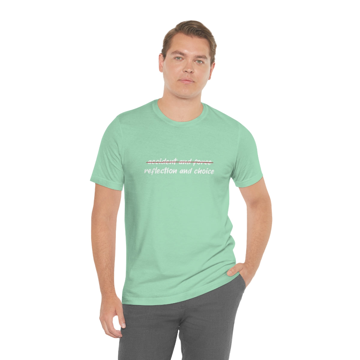 Ashbrook Reflection and Choice Unisex Jersey Short Sleeve Tee