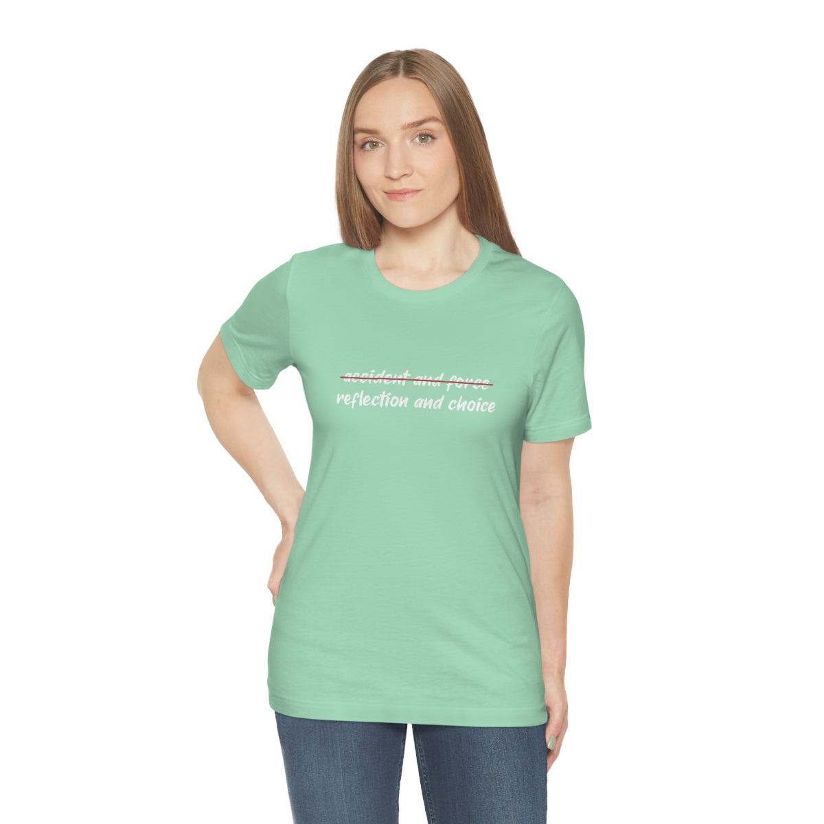 Ashbrook Reflection and Choice Unisex Jersey Short Sleeve Tee