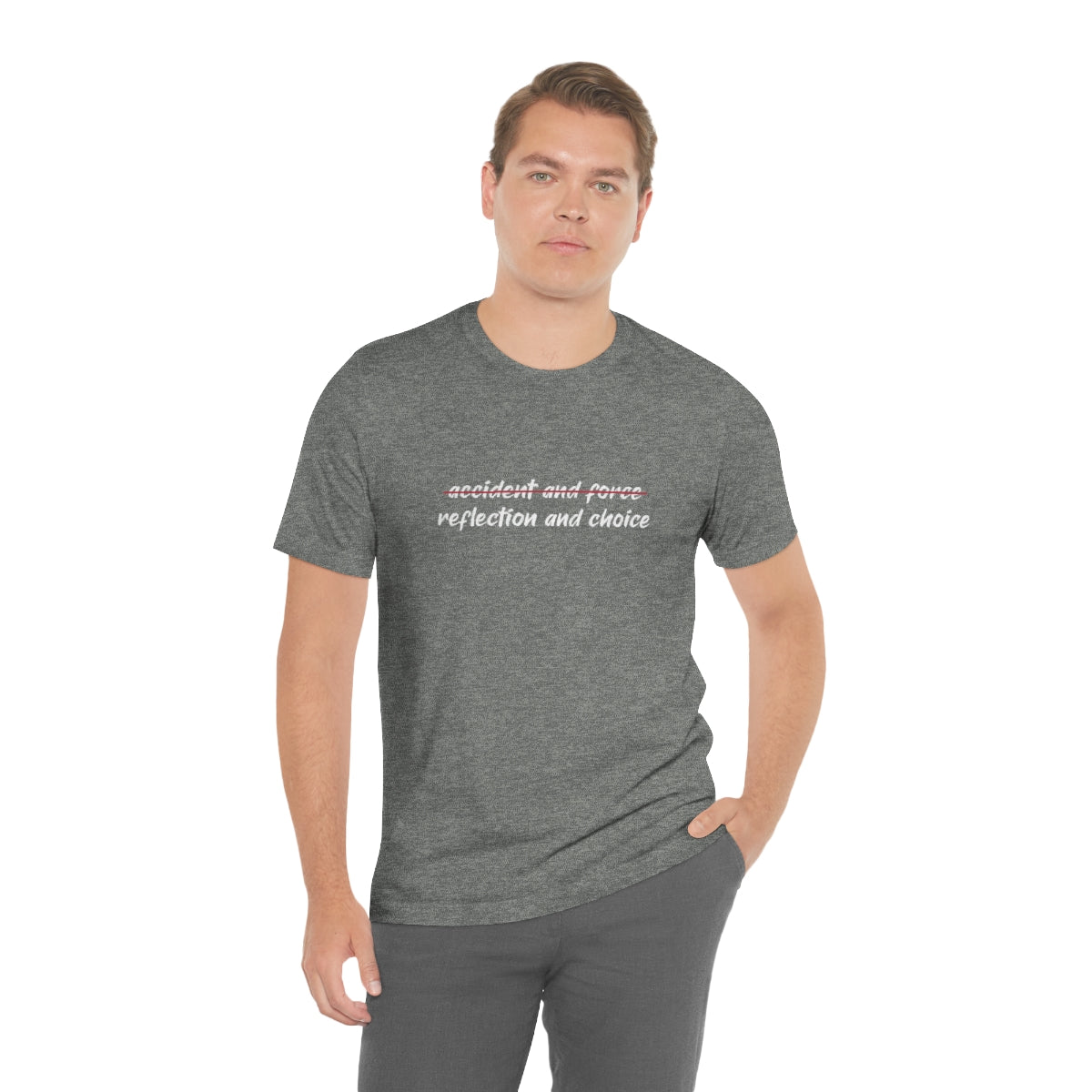 Ashbrook Reflection and Choice Unisex Jersey Short Sleeve Tee