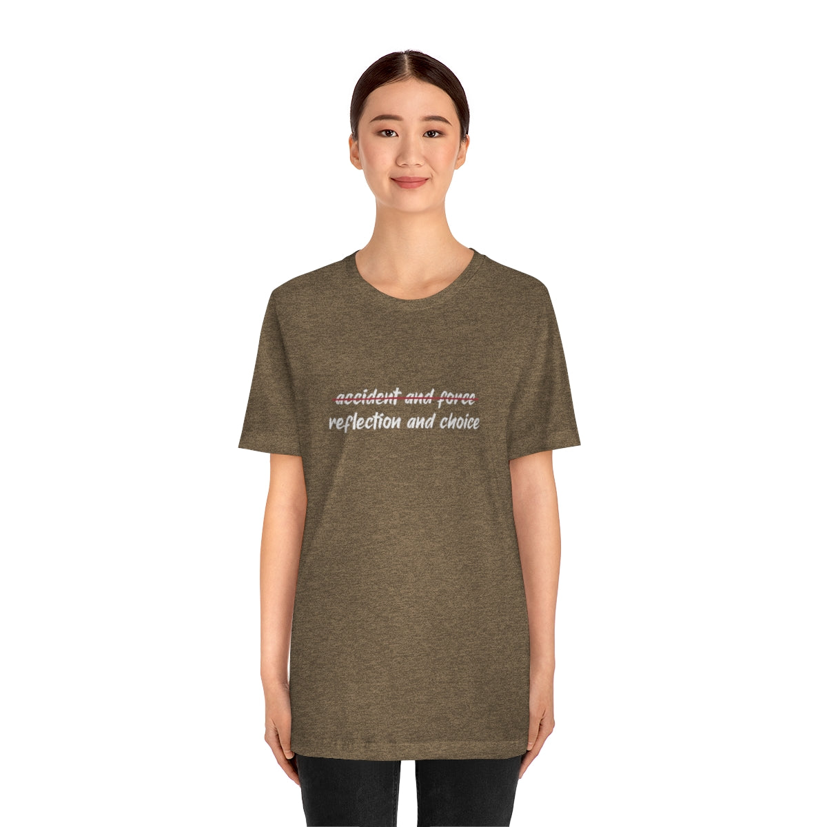 Ashbrook Reflection and Choice Unisex Jersey Short Sleeve Tee