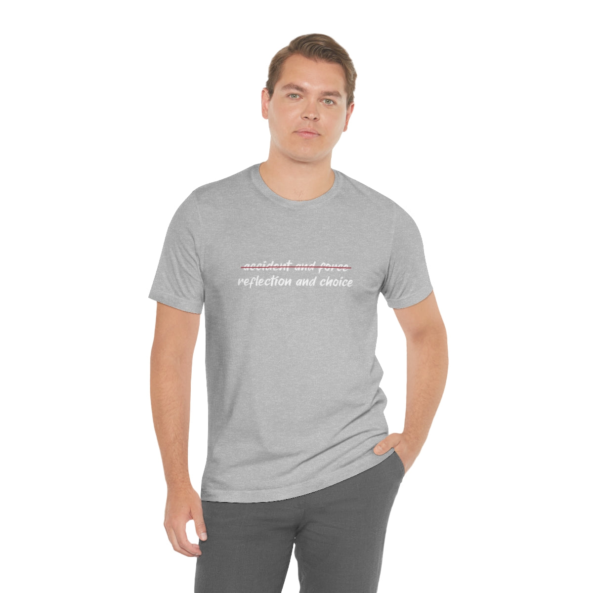 Ashbrook Reflection and Choice Unisex Jersey Short Sleeve Tee