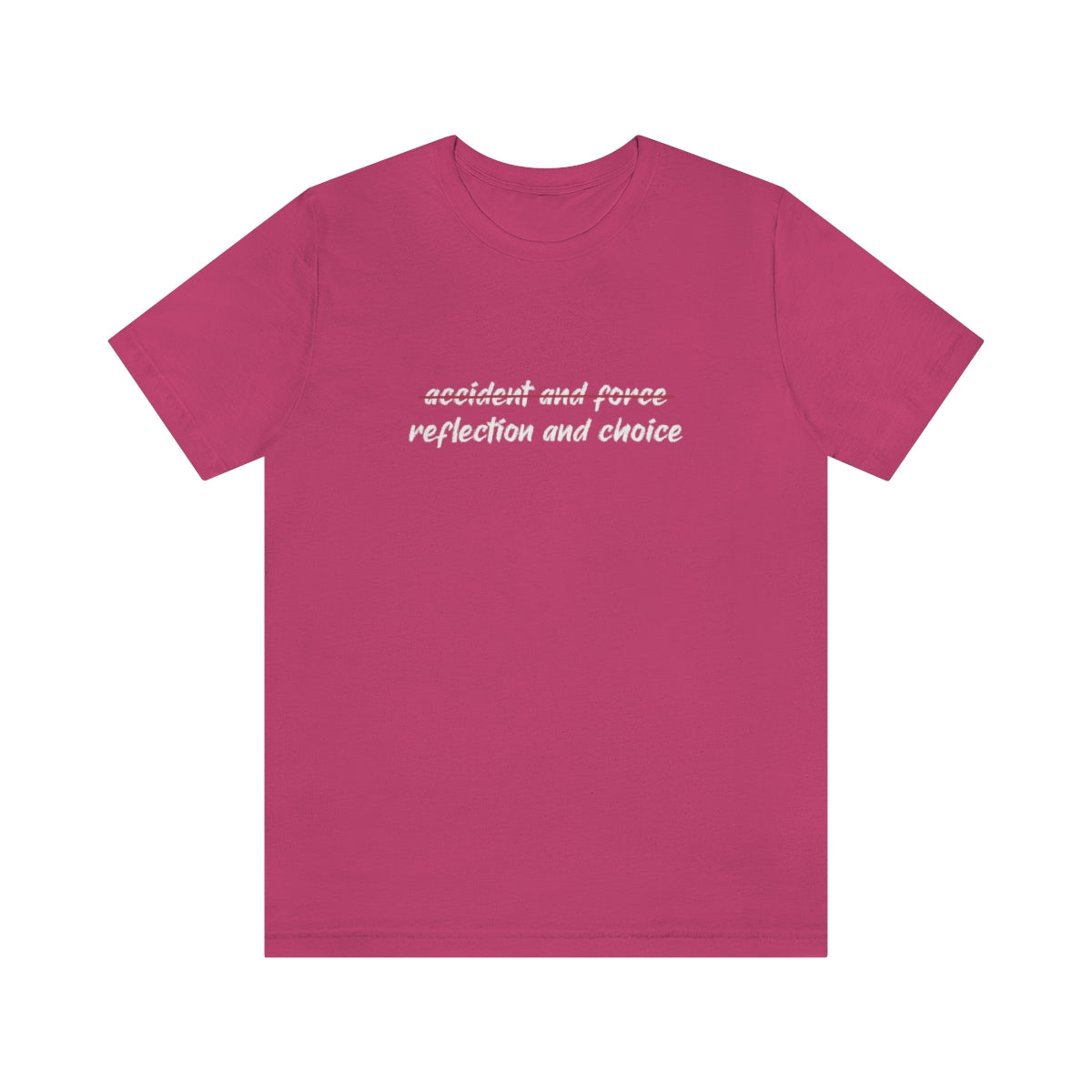 Ashbrook Reflection and Choice Unisex Jersey Short Sleeve Tee