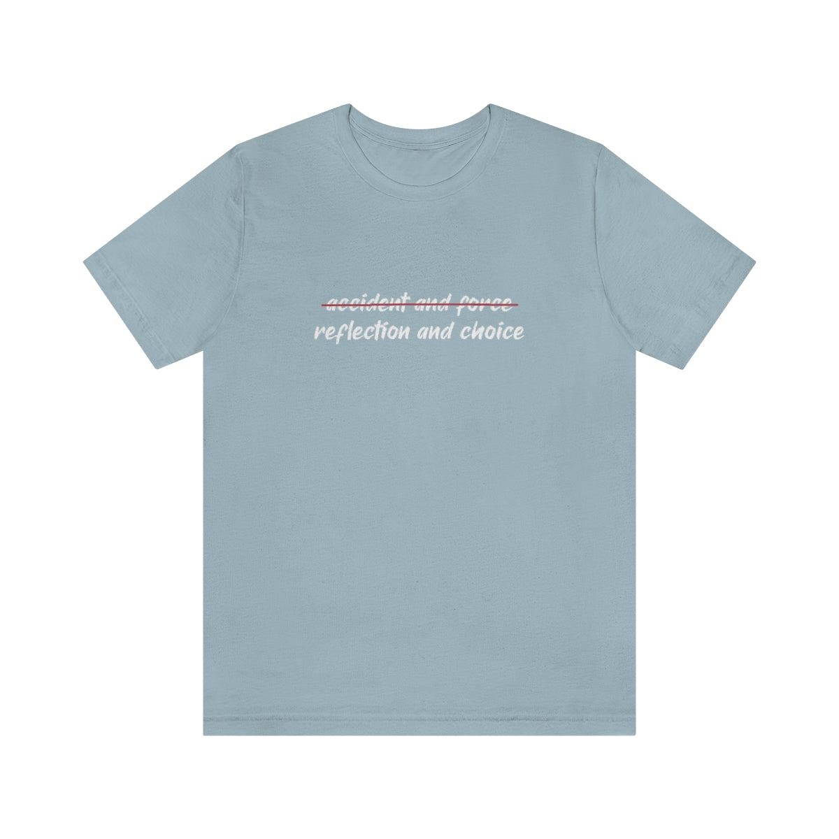 Ashbrook Reflection and Choice Unisex Jersey Short Sleeve Tee