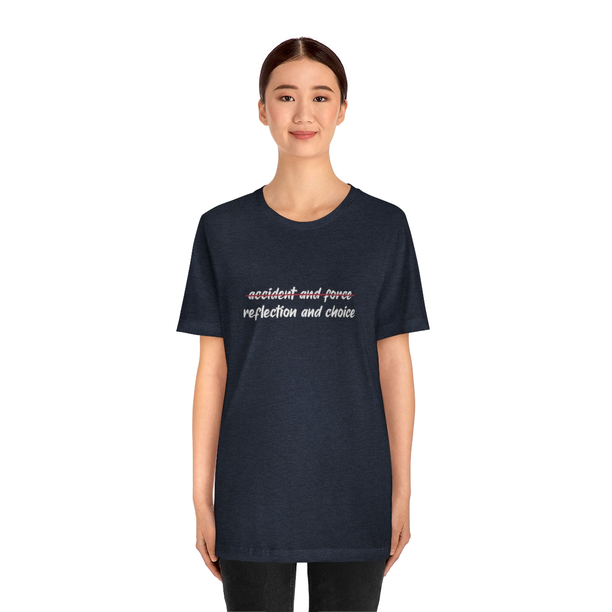 Ashbrook Reflection and Choice Unisex Jersey Short Sleeve Tee