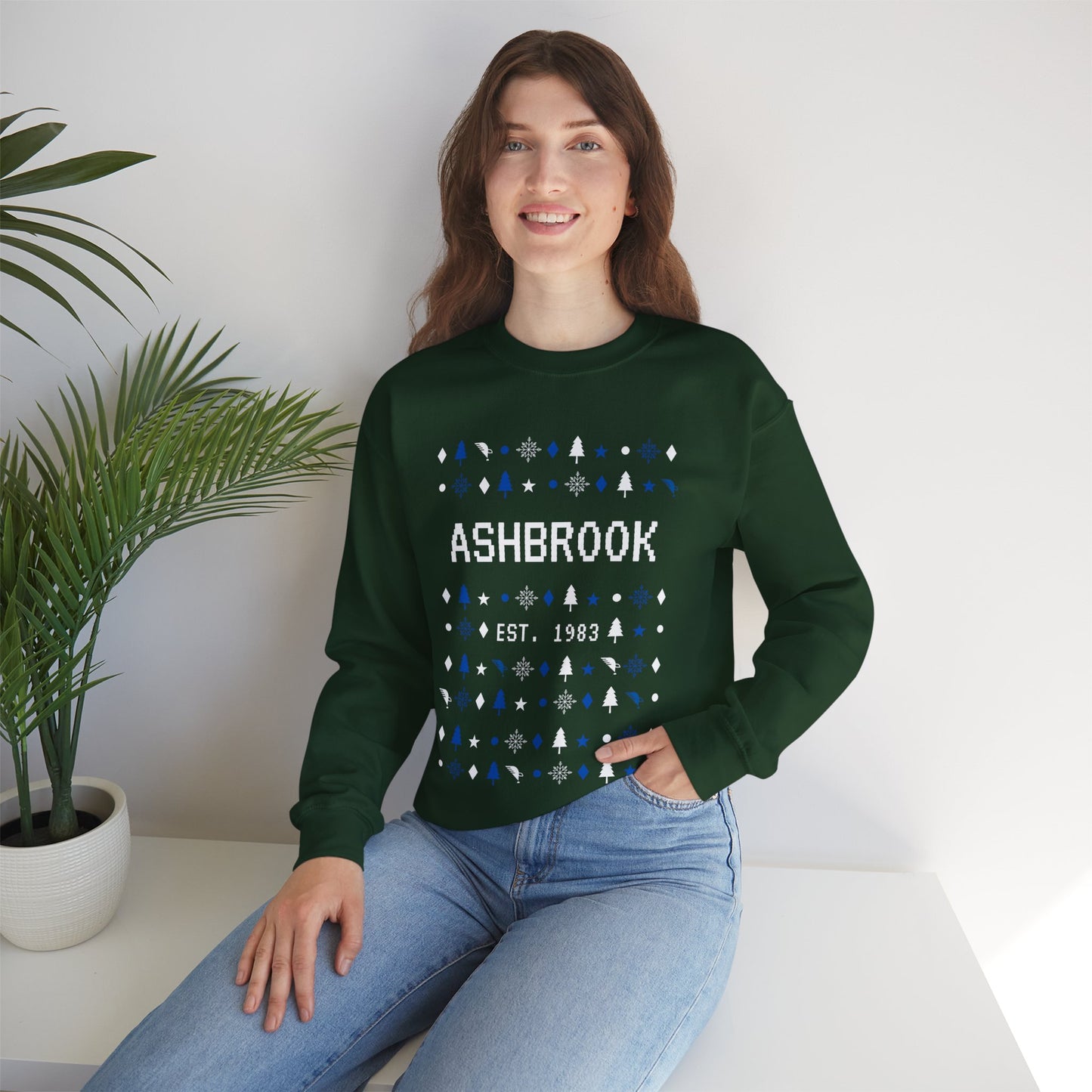 Ashbrook Christmas Unisex Heavy Blend™ Crewneck Sweatshirt