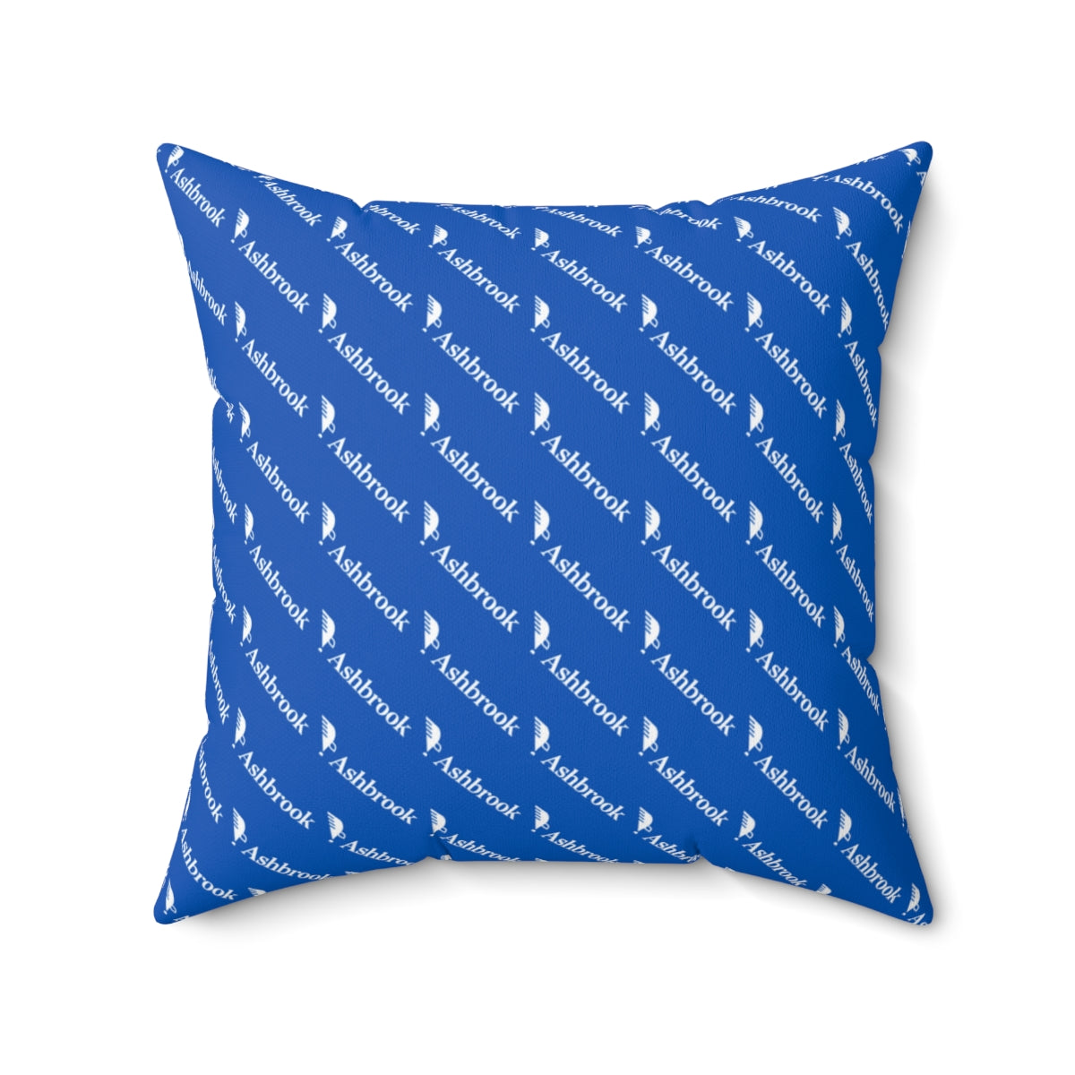 Spun Polyester Square Pillow with Eagle A Logo