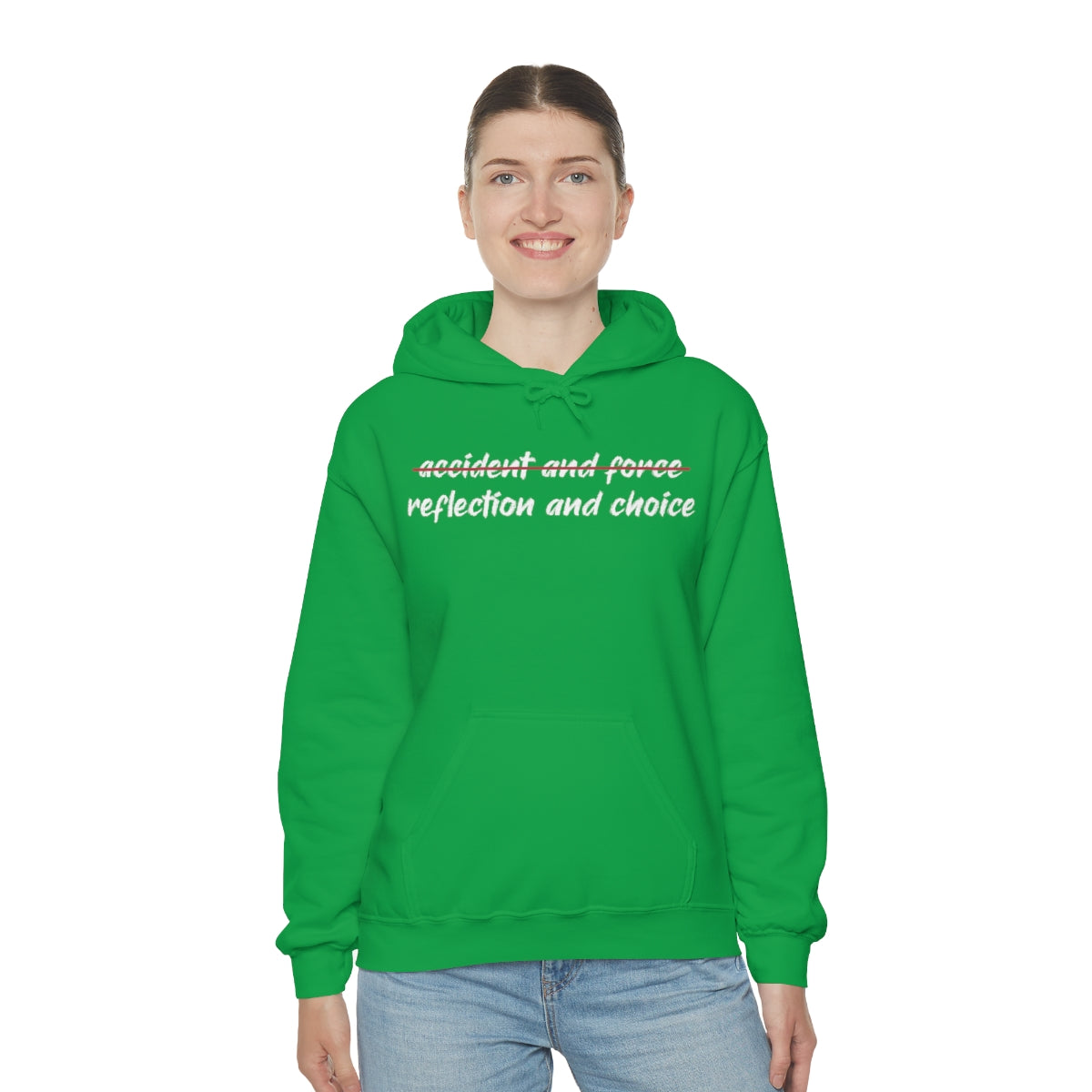 Reflection and Choice The American Idea Unisex Hooded Sweatshirt