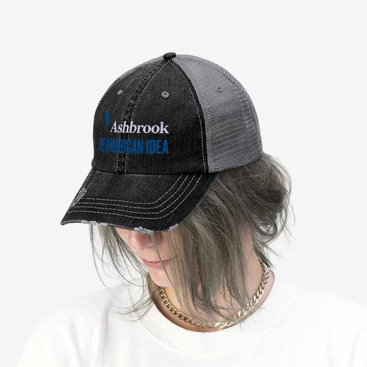 Embroidered Trucker Hat with The American Idea Logo