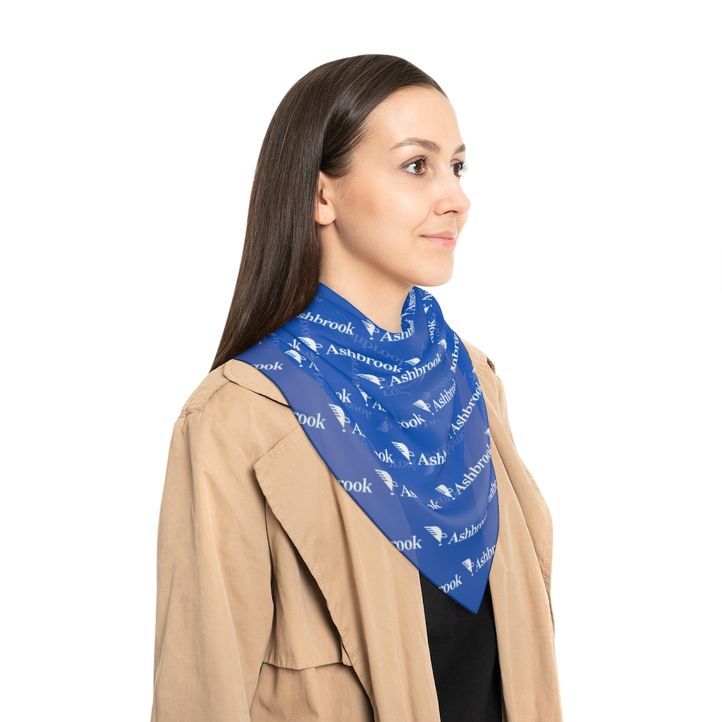 Scarf with Repeating Eagle Quill Logo