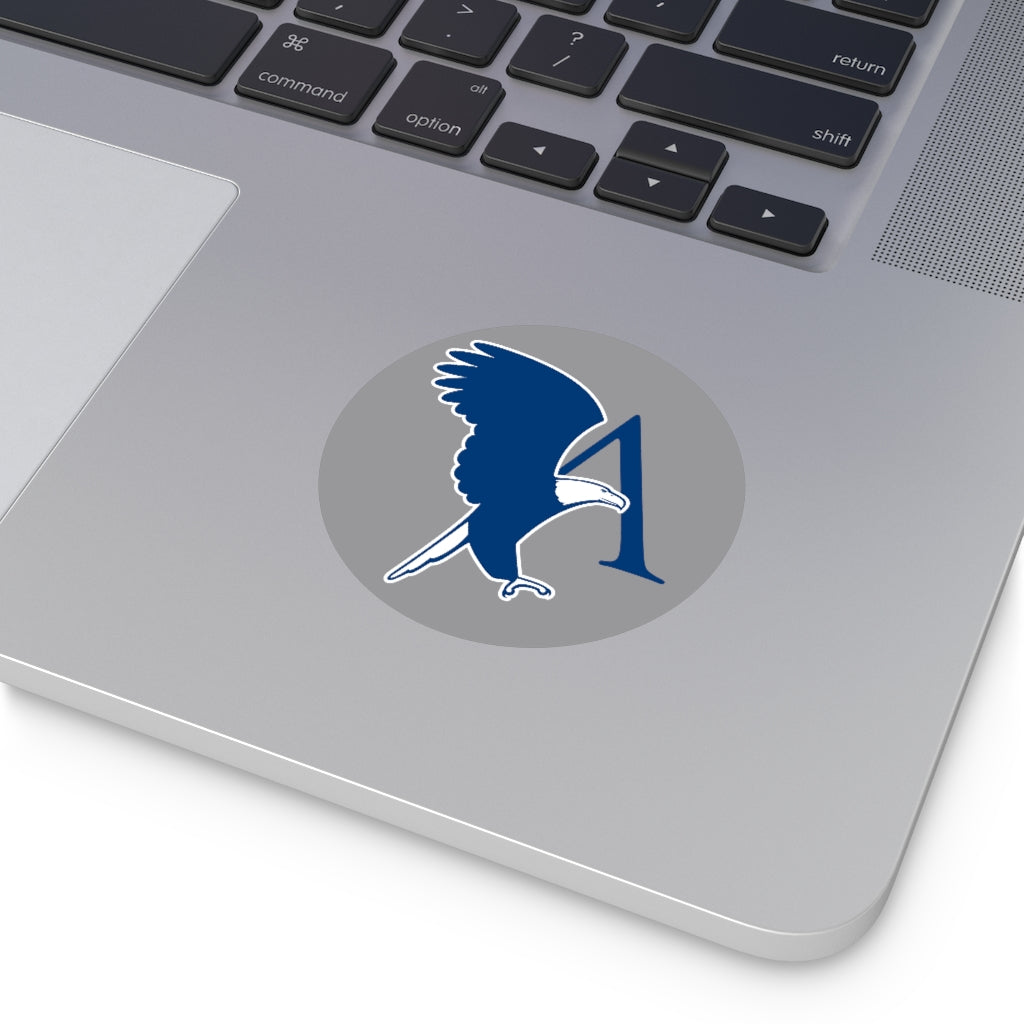 Vinyl Sticker with Eagle A Logo-Grey