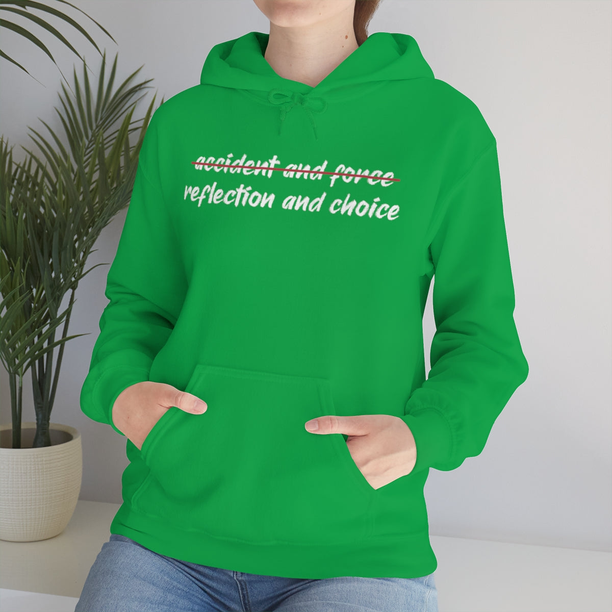 Reflection and Choice The American Idea Unisex Hooded Sweatshirt