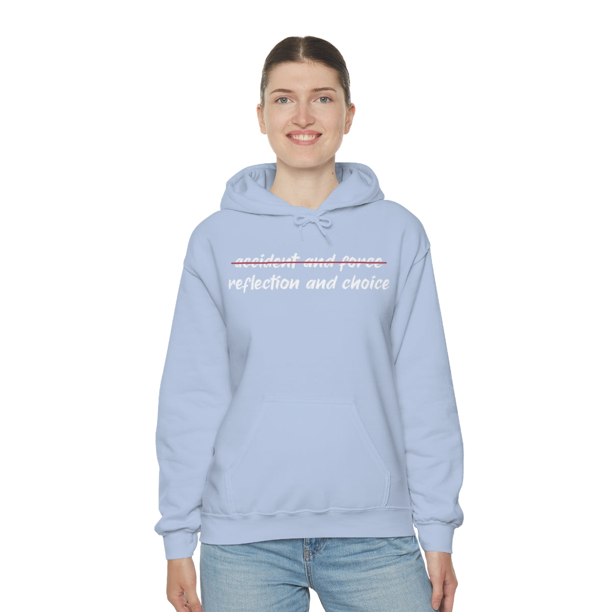 Reflection and Choice The American Idea Unisex Hooded Sweatshirt