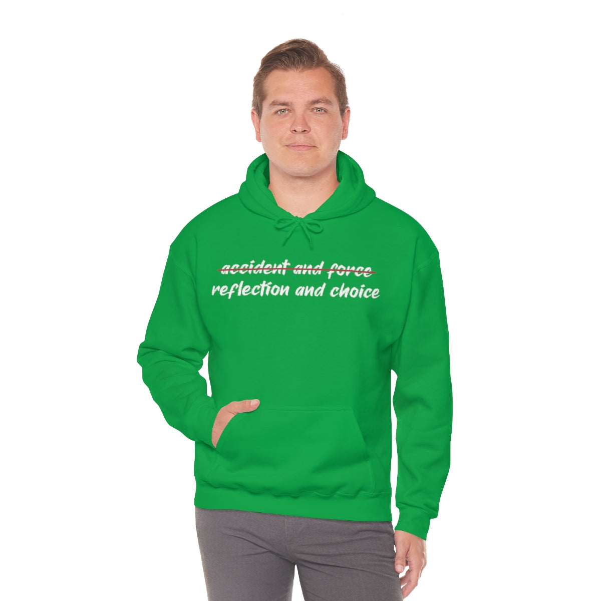 Reflection and Choice The American Idea Unisex Hooded Sweatshirt