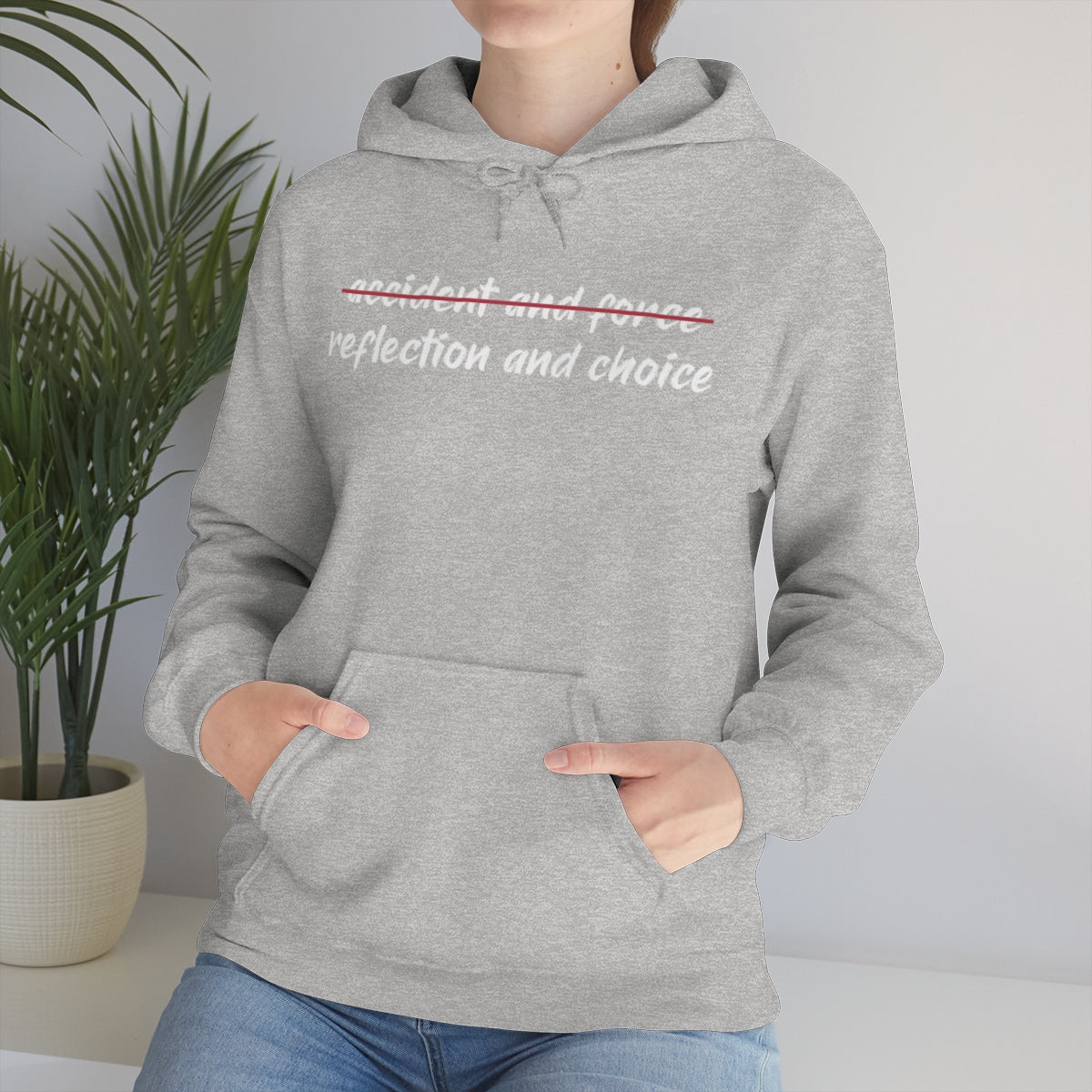 Reflection and Choice The American Idea Unisex Hooded Sweatshirt