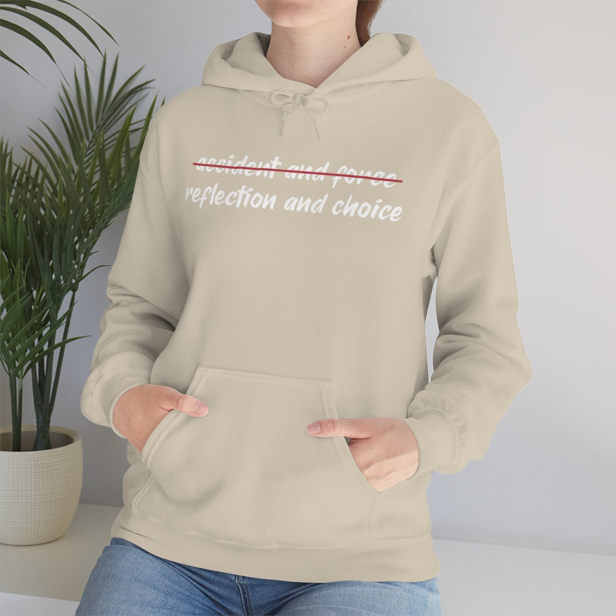 Reflection and Choice The American Idea Unisex Hooded Sweatshirt