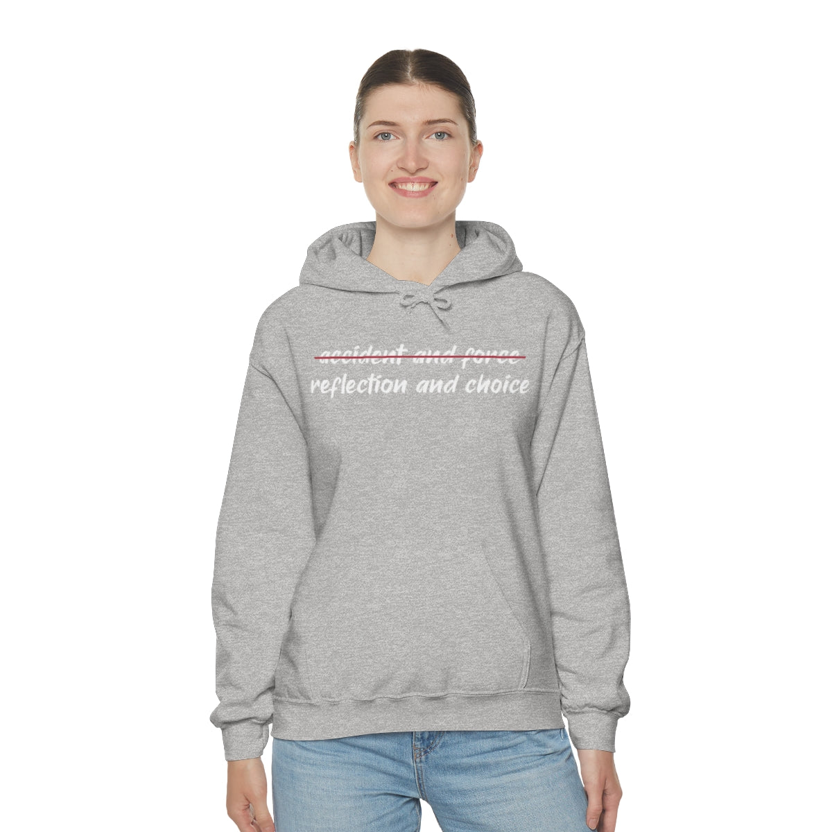 Reflection and Choice The American Idea Unisex Hooded Sweatshirt