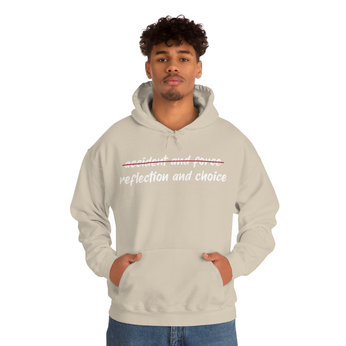 Reflection and Choice The American Idea Unisex Hooded Sweatshirt