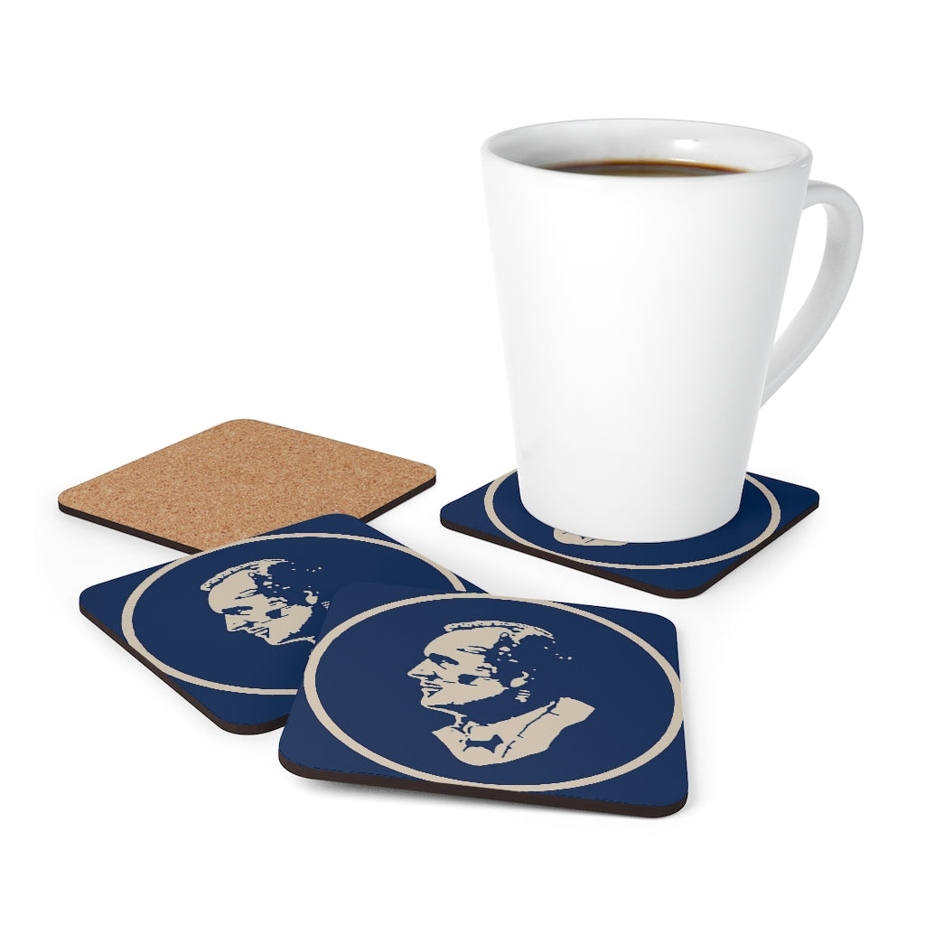 Corkwood Coaster Set with Classic Ashbrook Logo