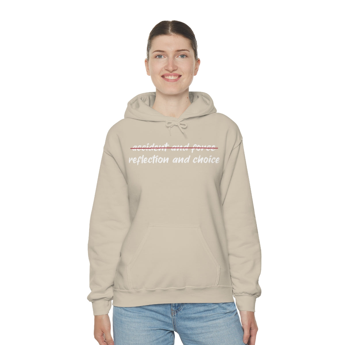 Reflection and Choice The American Idea Unisex Hooded Sweatshirt