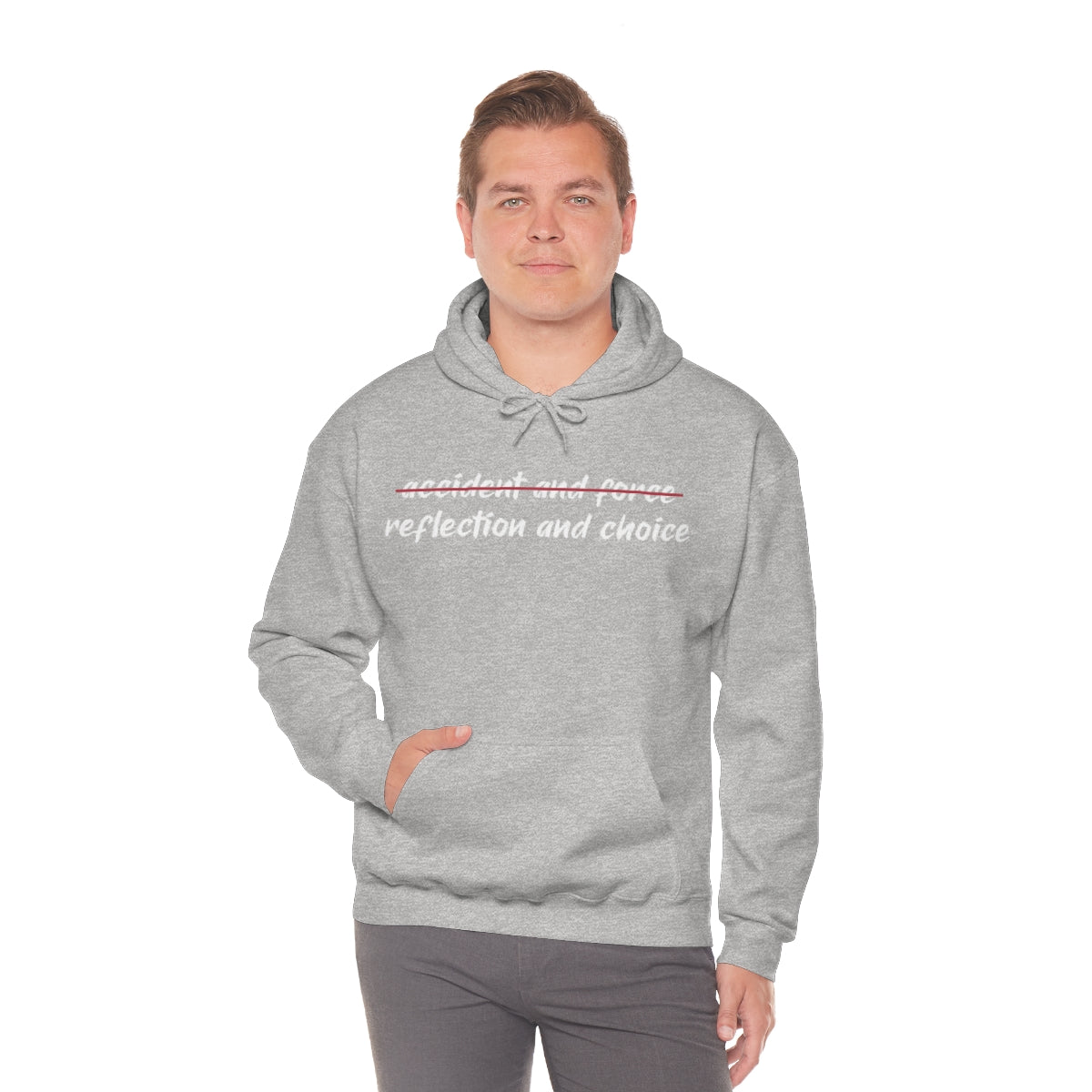 Reflection and Choice The American Idea Unisex Hooded Sweatshirt