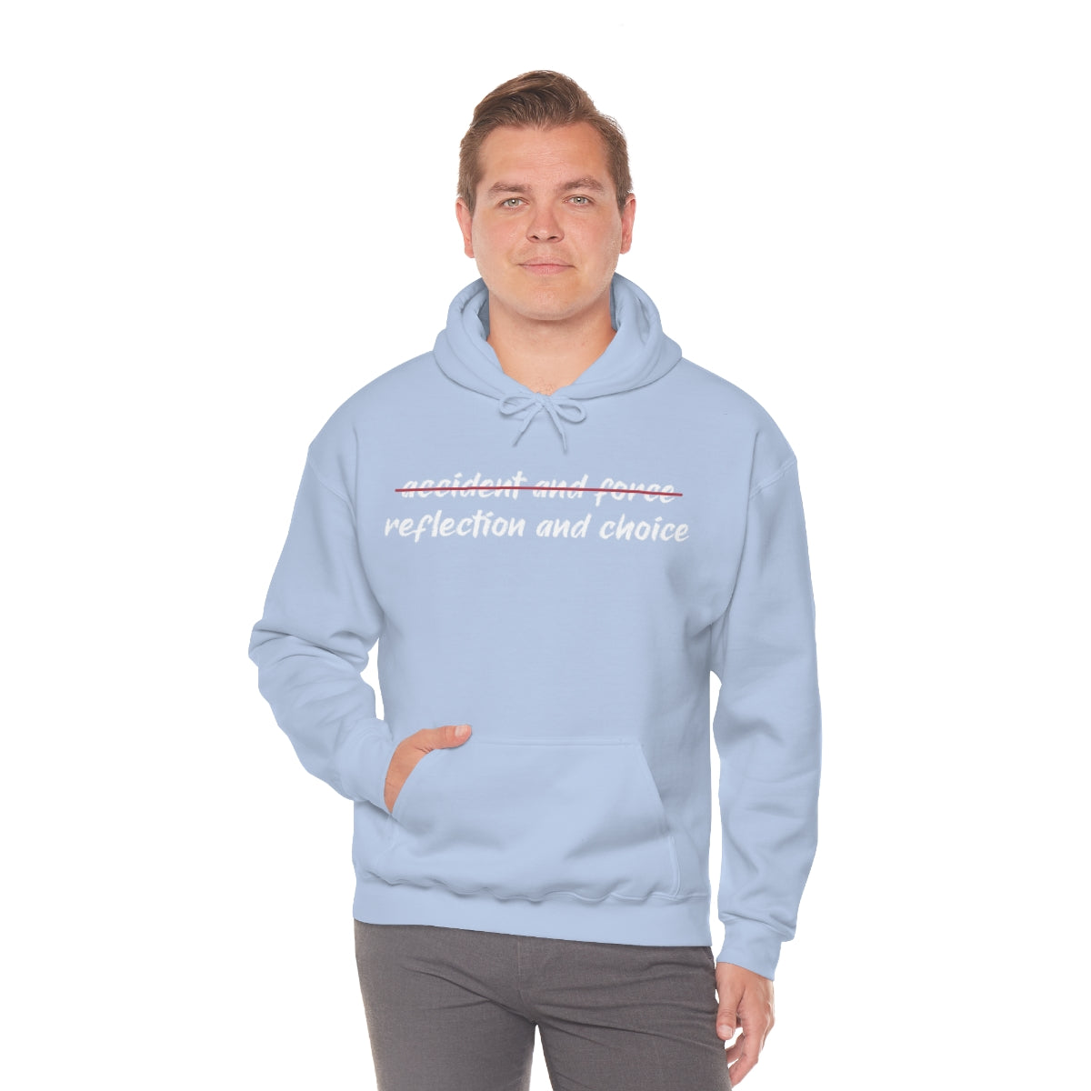 Reflection and Choice The American Idea Unisex Hooded Sweatshirt