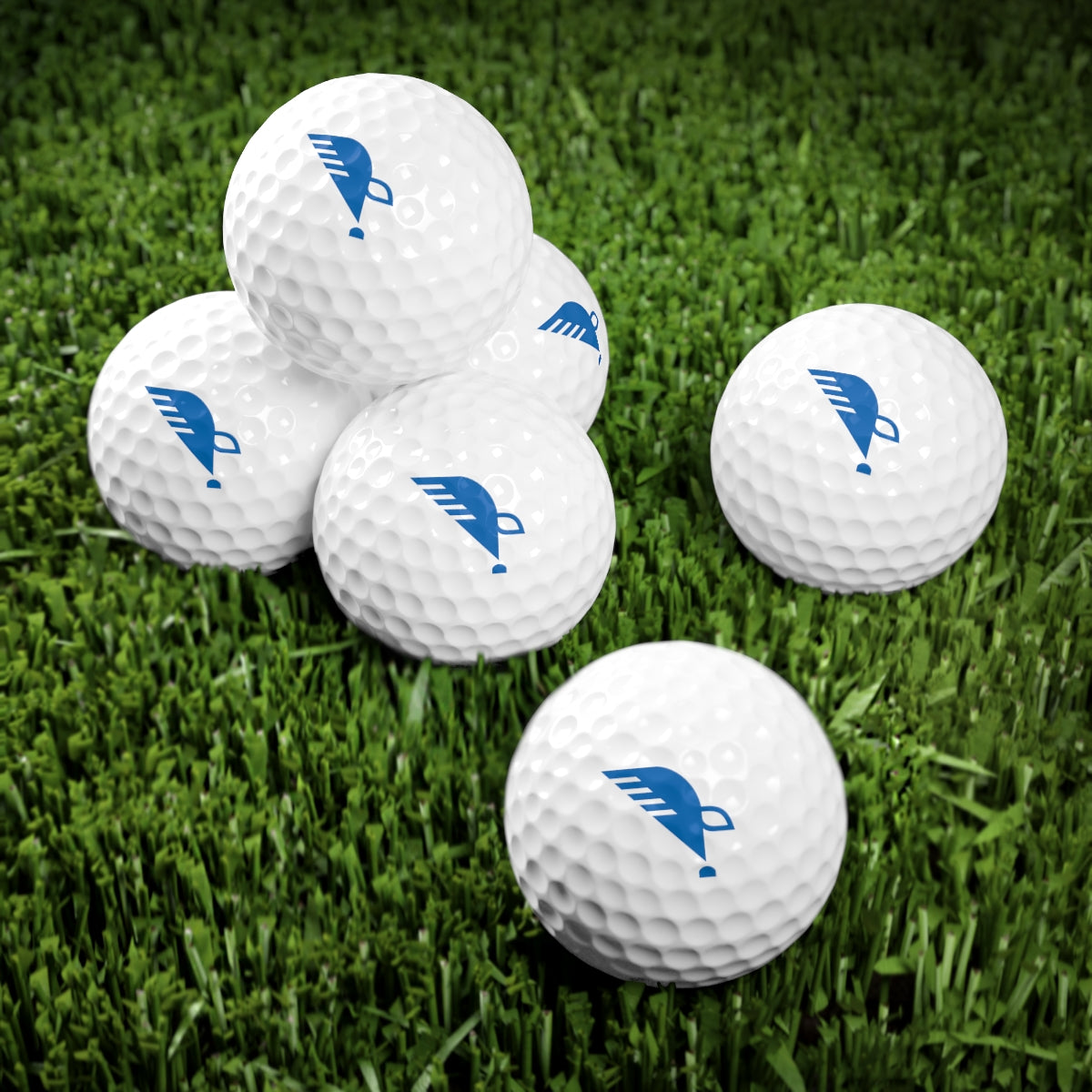 Golf Balls, 6pcs, with Eagle Quill Logo