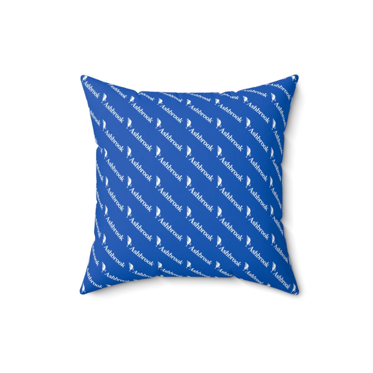 Spun Polyester Square Pillow with Vintage Logo