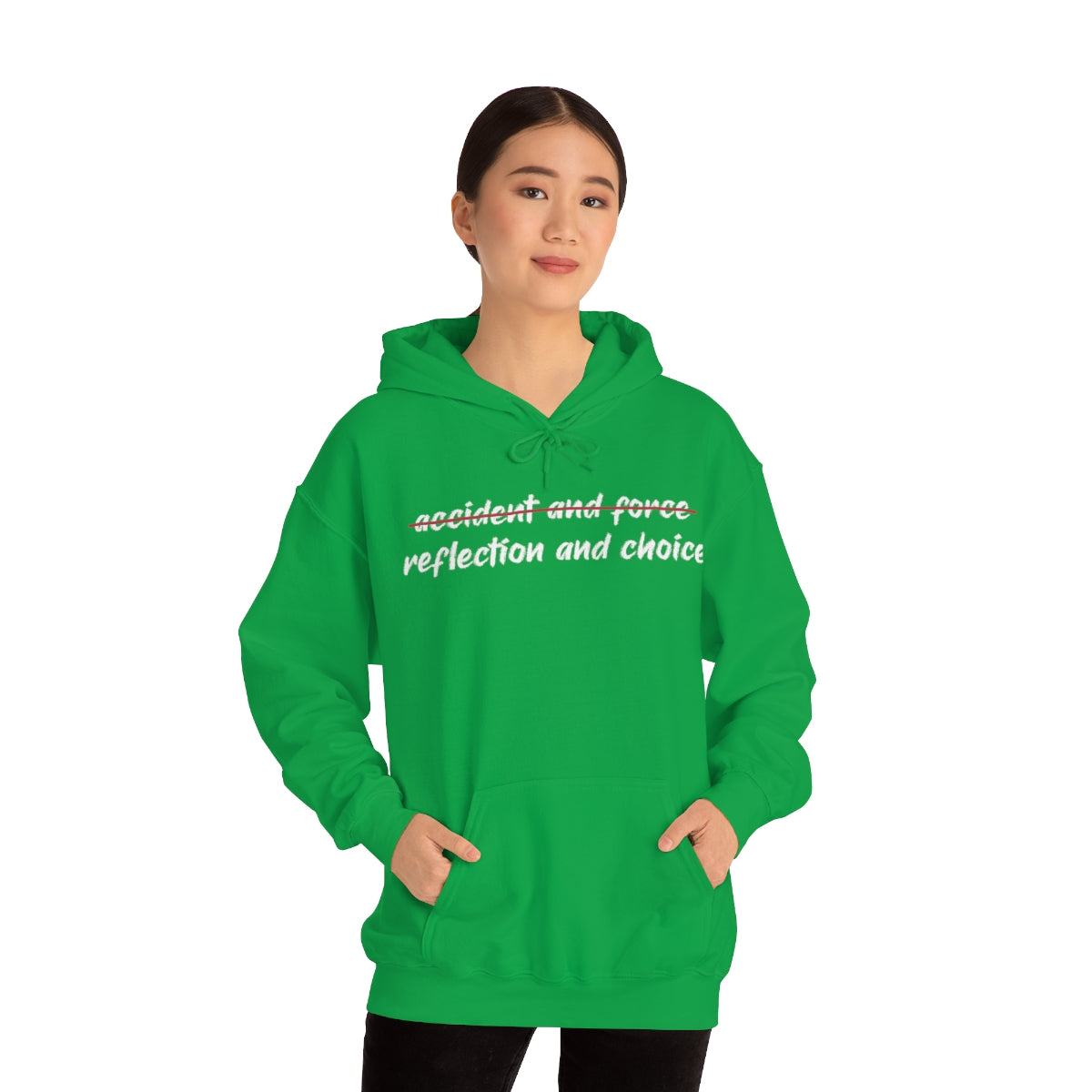 Reflection and Choice The American Idea Unisex Hooded Sweatshirt