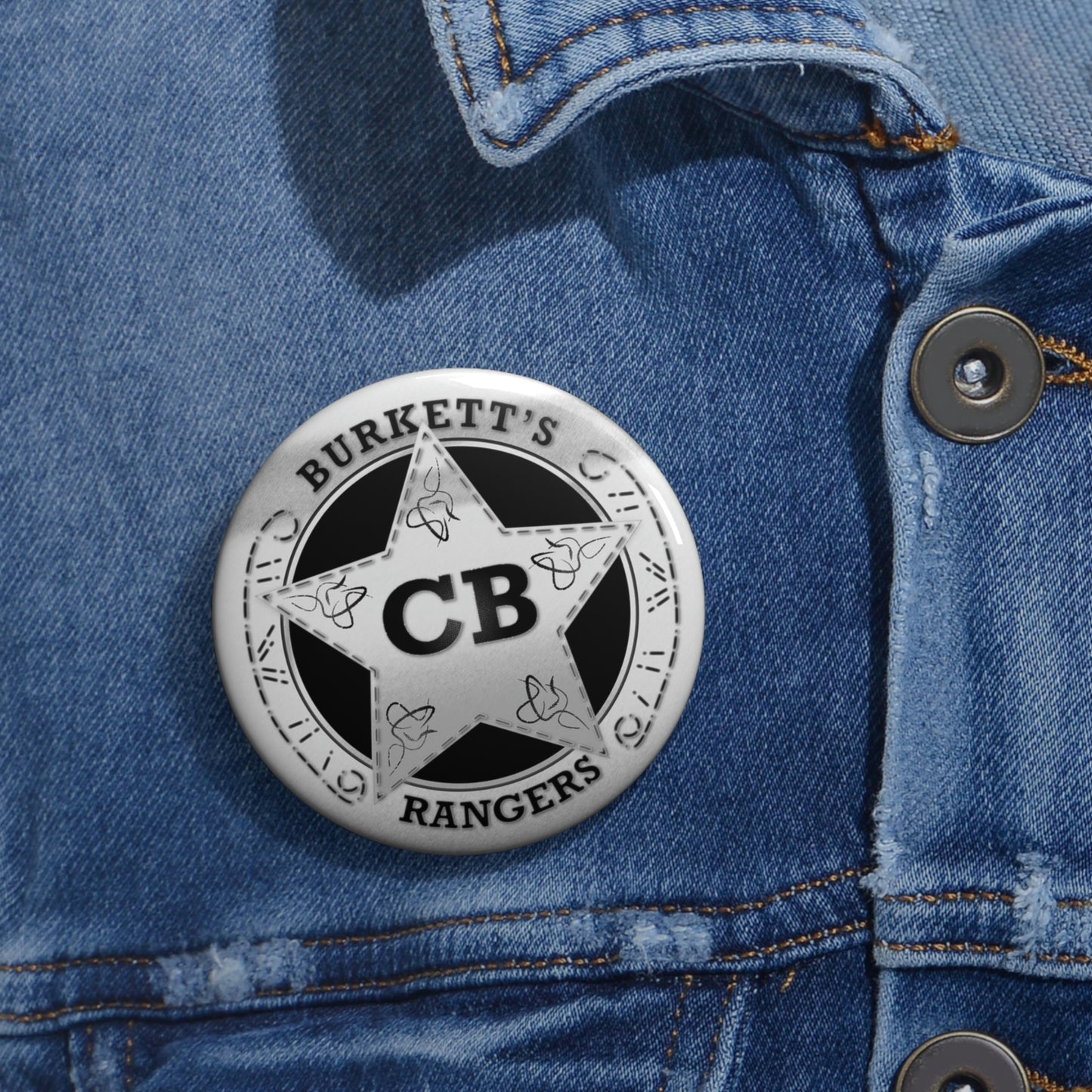 Burkett's Rangers Pin Buttons