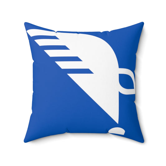 Spun Polyester Square Pillow with Eagle Quill Logo