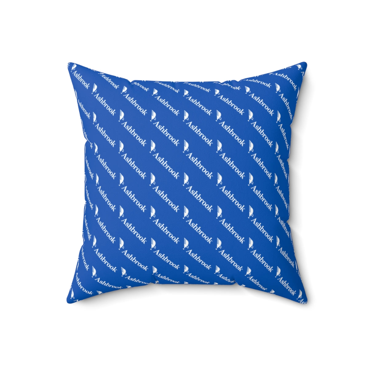Spun Polyester Square Pillow with Vintage Logo